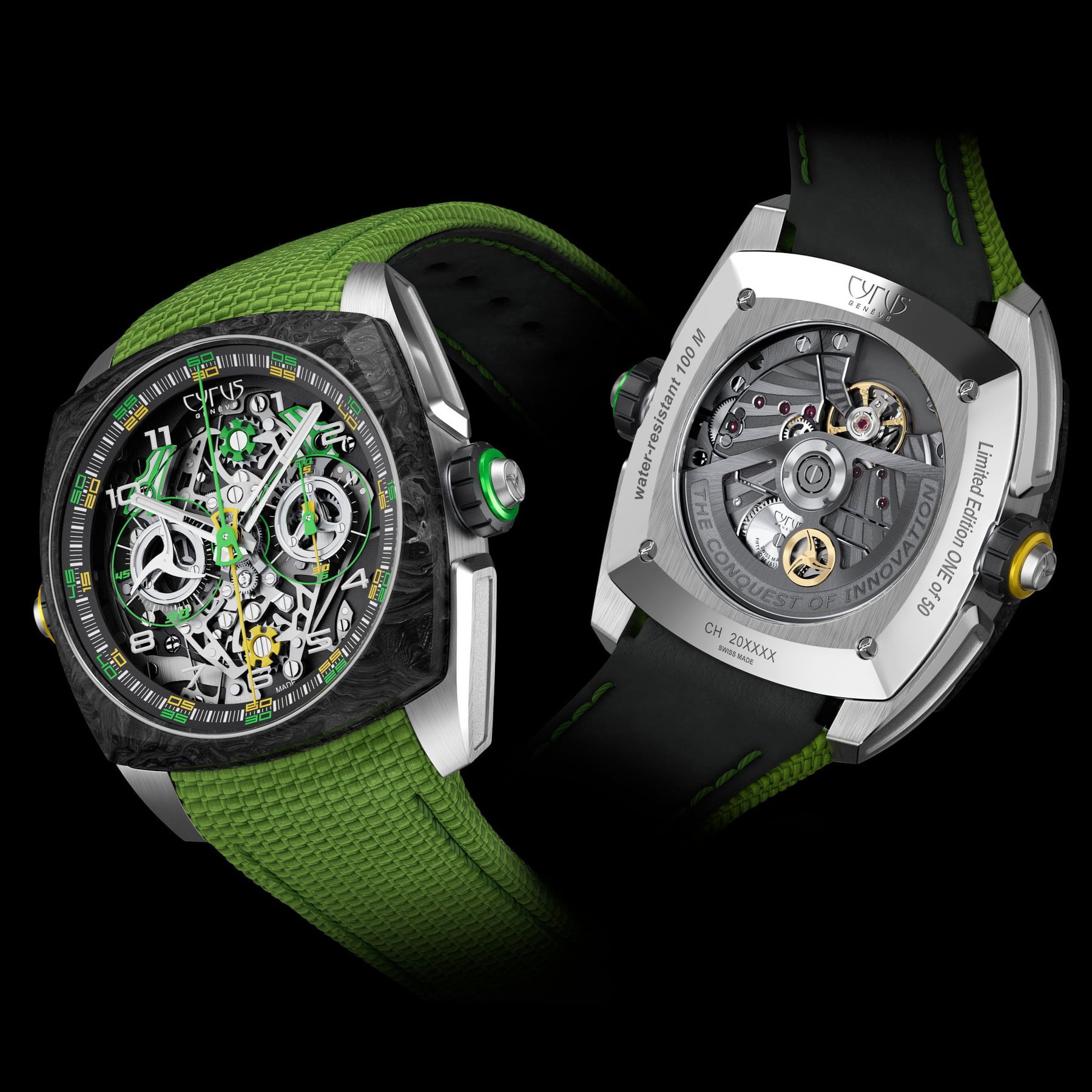 Cyrus Klepcys Dice Lime Carbon 539.508.TC.B