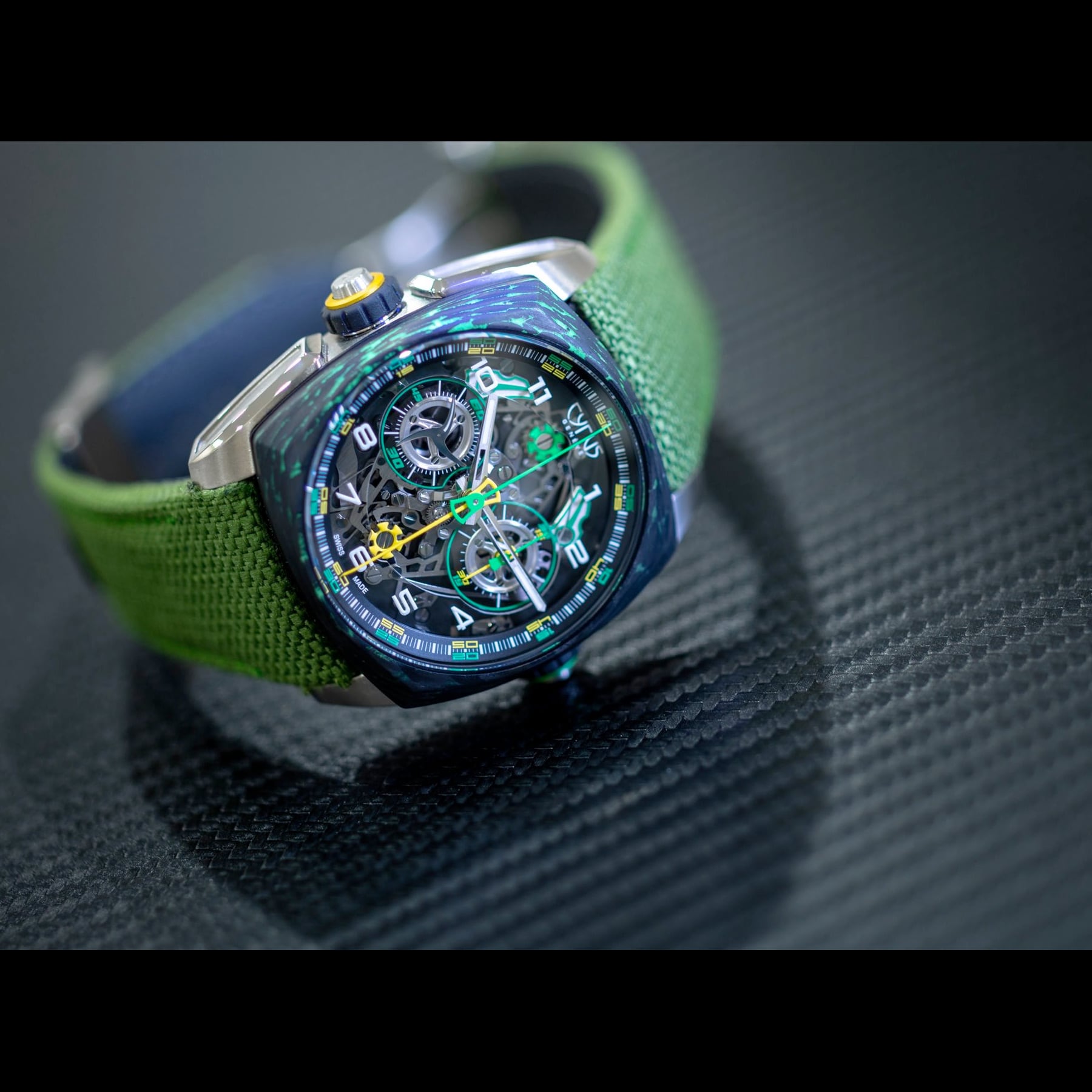 Cyrus Klepcys Dice Lime Carbon 539.508.TC.B