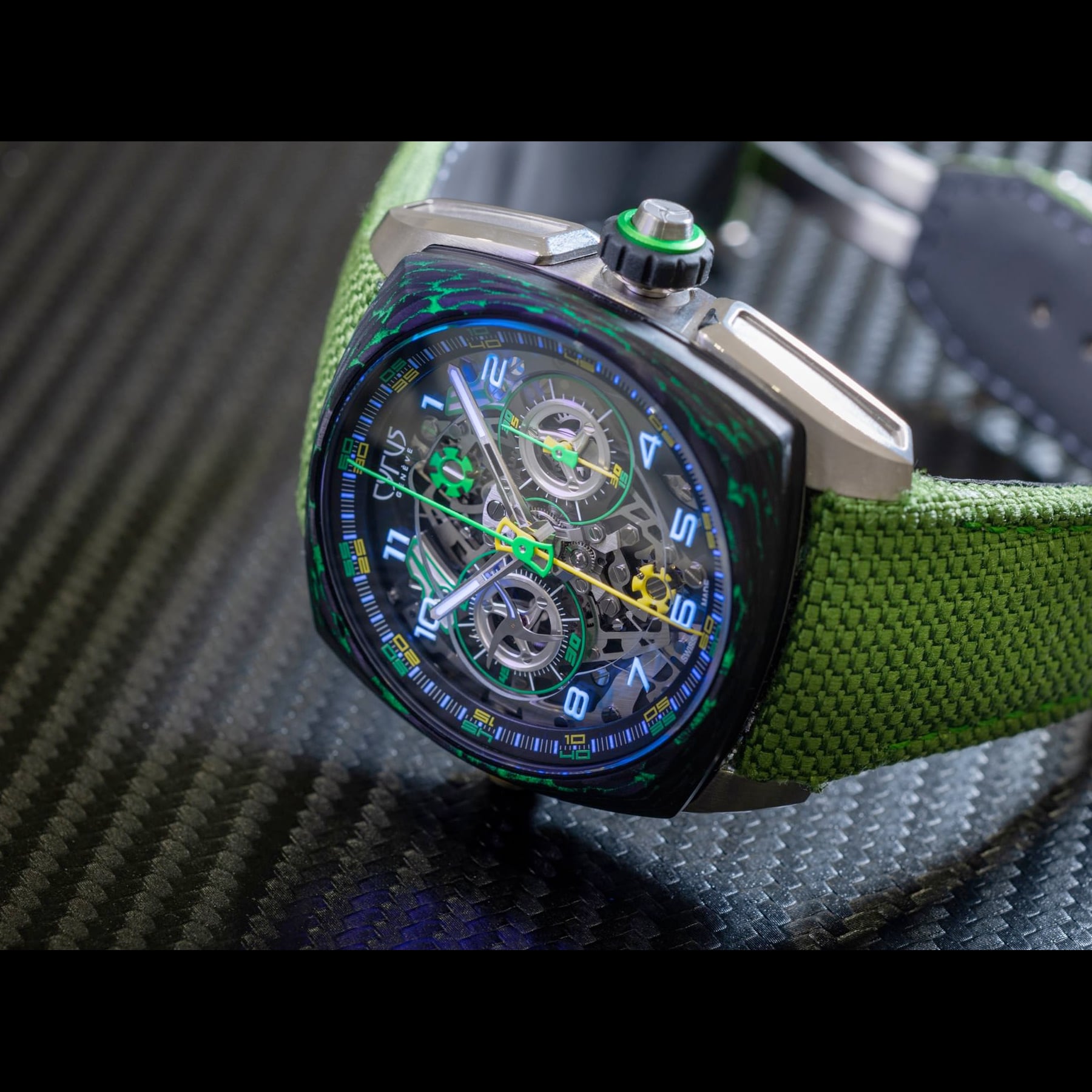Cyrus Klepcys Dice Lime Carbon 539.508.TC.B
