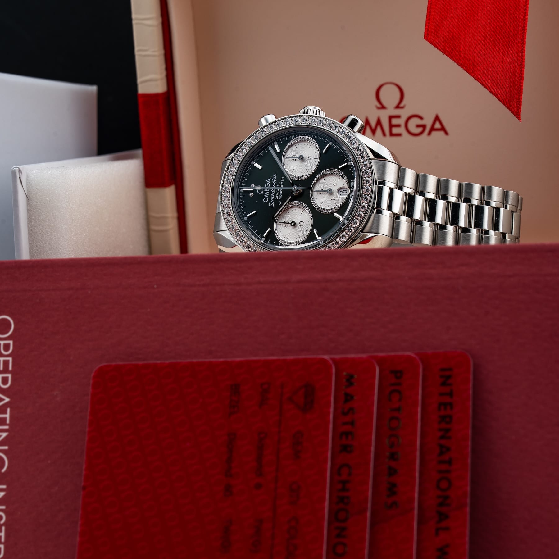 Omega Speedmaster 38 Co-Axial Chronograph 38mm Steel on Bracelet 324.15.38.50.60.001
