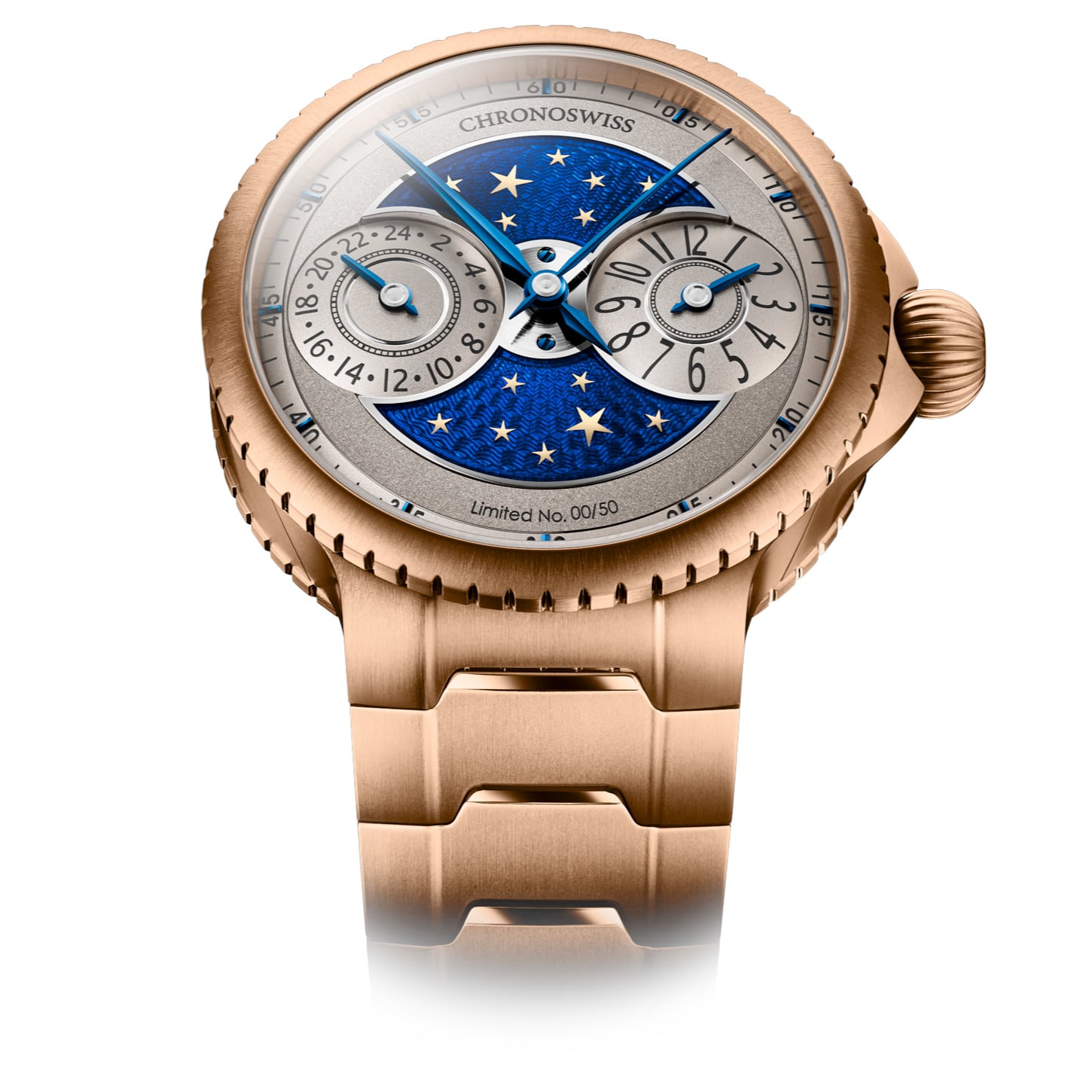 Chronoswiss Pulse GMT Enamel Sky Gold CH-4221REM-GRBL