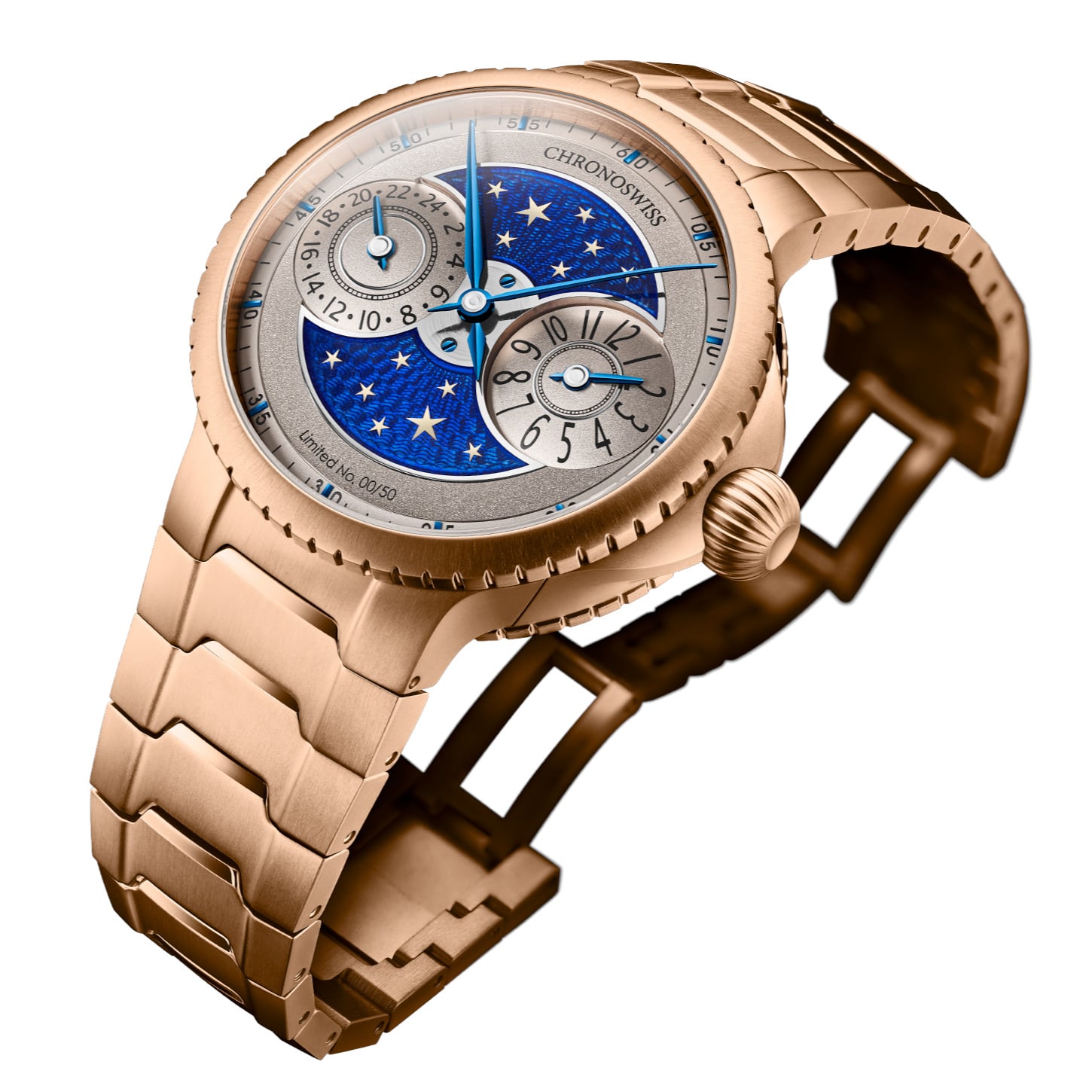 Chronoswiss Pulse GMT Enamel Sky Gold CH-4221REM-GRBL