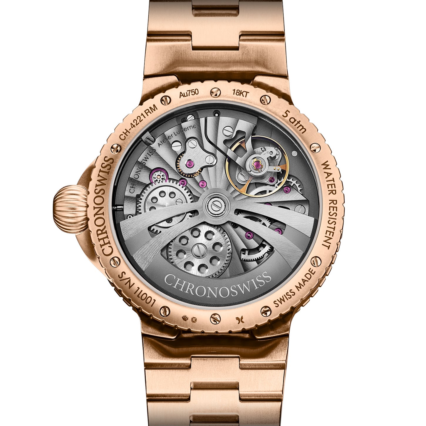 Chronoswiss Pulse GMT Enamel Sky Gold CH-4221REM-GRBL