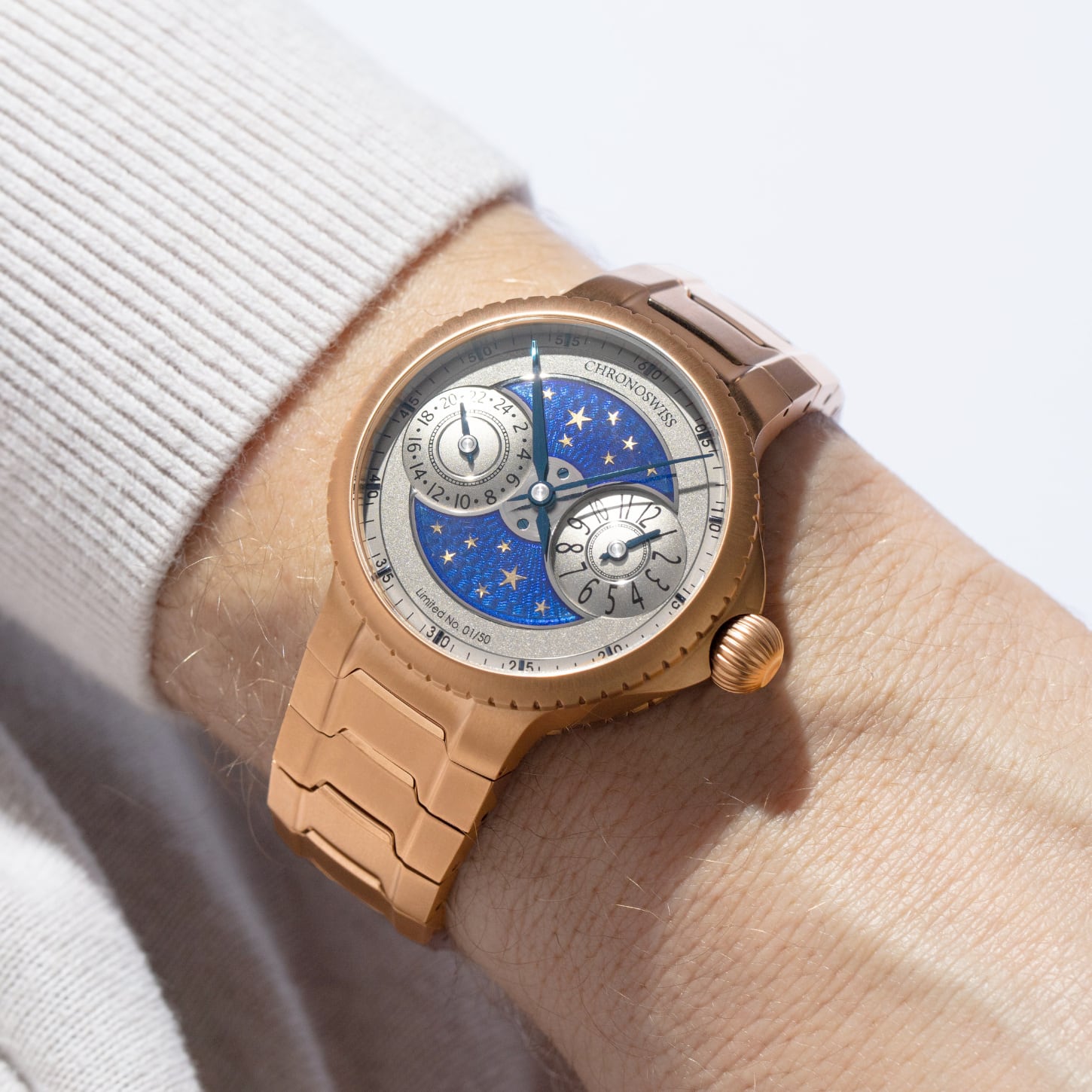 Chronoswiss Pulse GMT Enamel Sky Gold CH-4221REM-GRBL