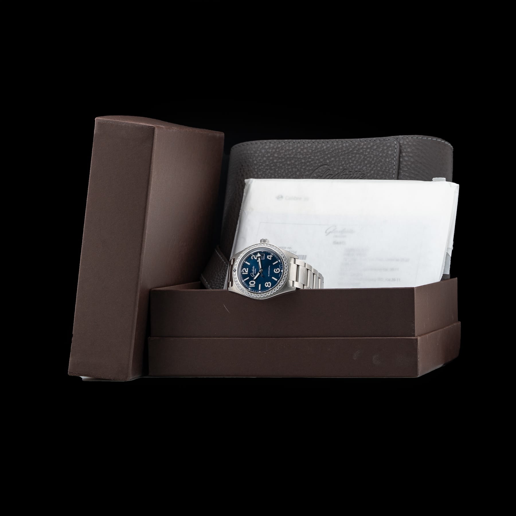 Glashütte Original SeaQ Diamonds Bezel on Bracelet 1-39-11-09-82-70