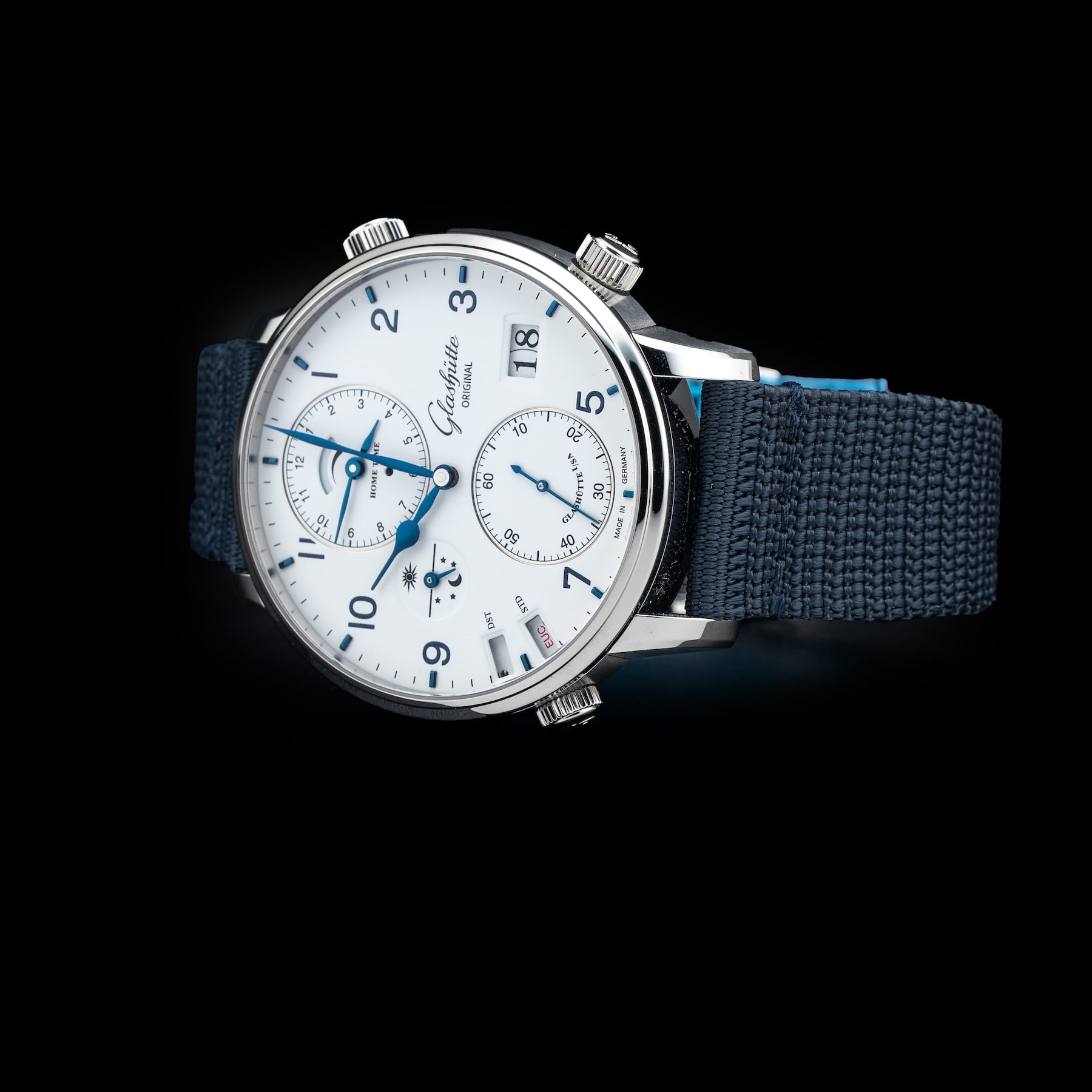 Glashütte Original 1-89-02-03-02-64 Senator Cosmopolite Stainless Steel