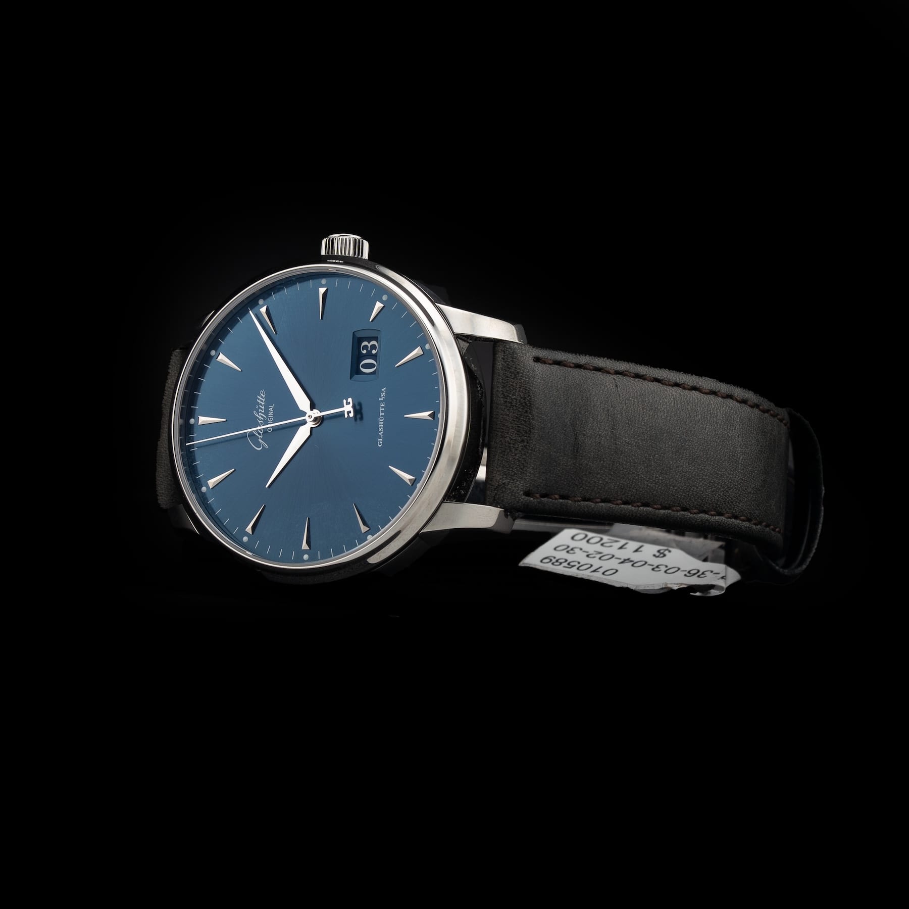 Glashütte Original Senator Excellence Panorama Date Blue Dial 1-36-03-04-02-30