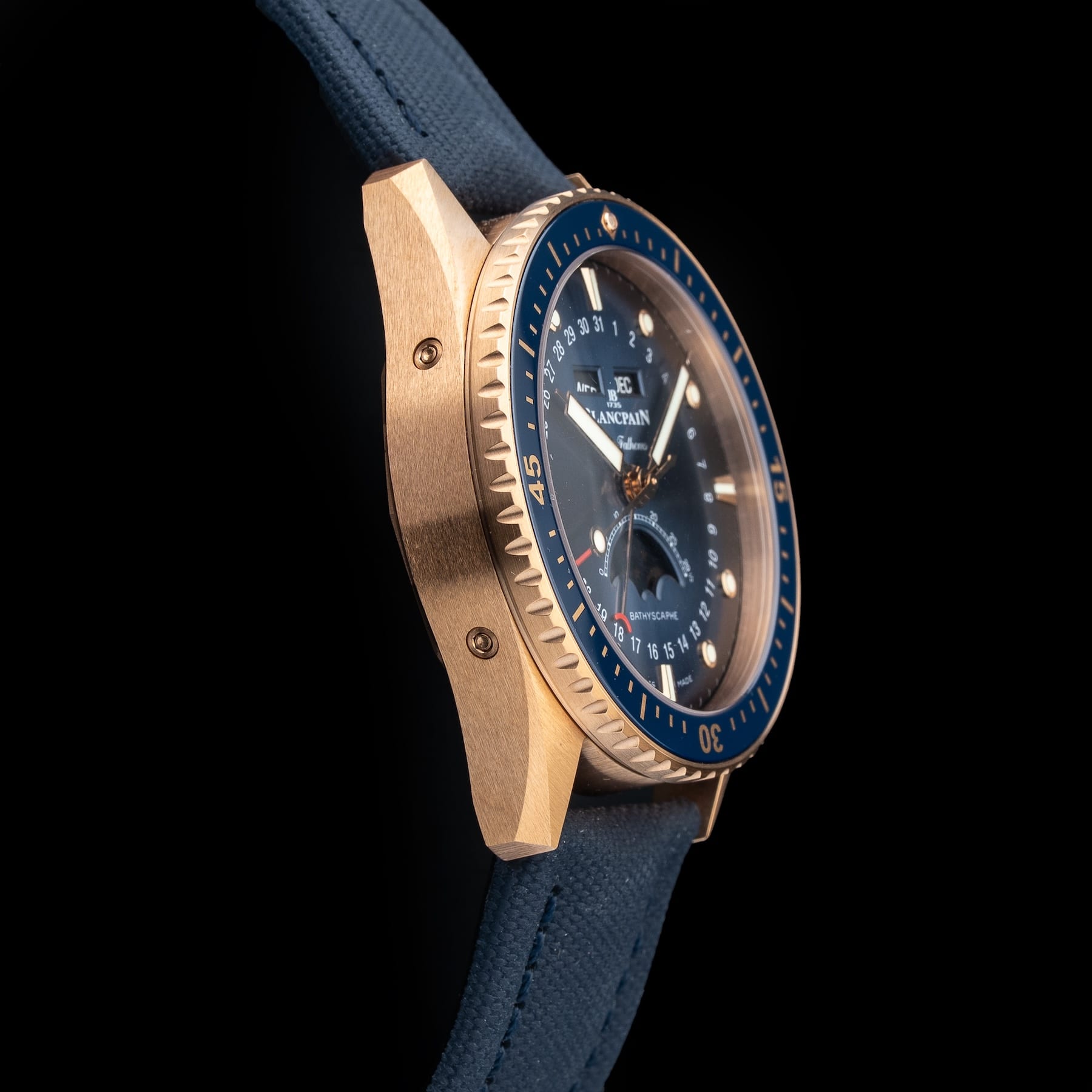 Blancpain Fifty Fathoms Bathyscaphe Complete Calendar Gold 5054 3640 O52A