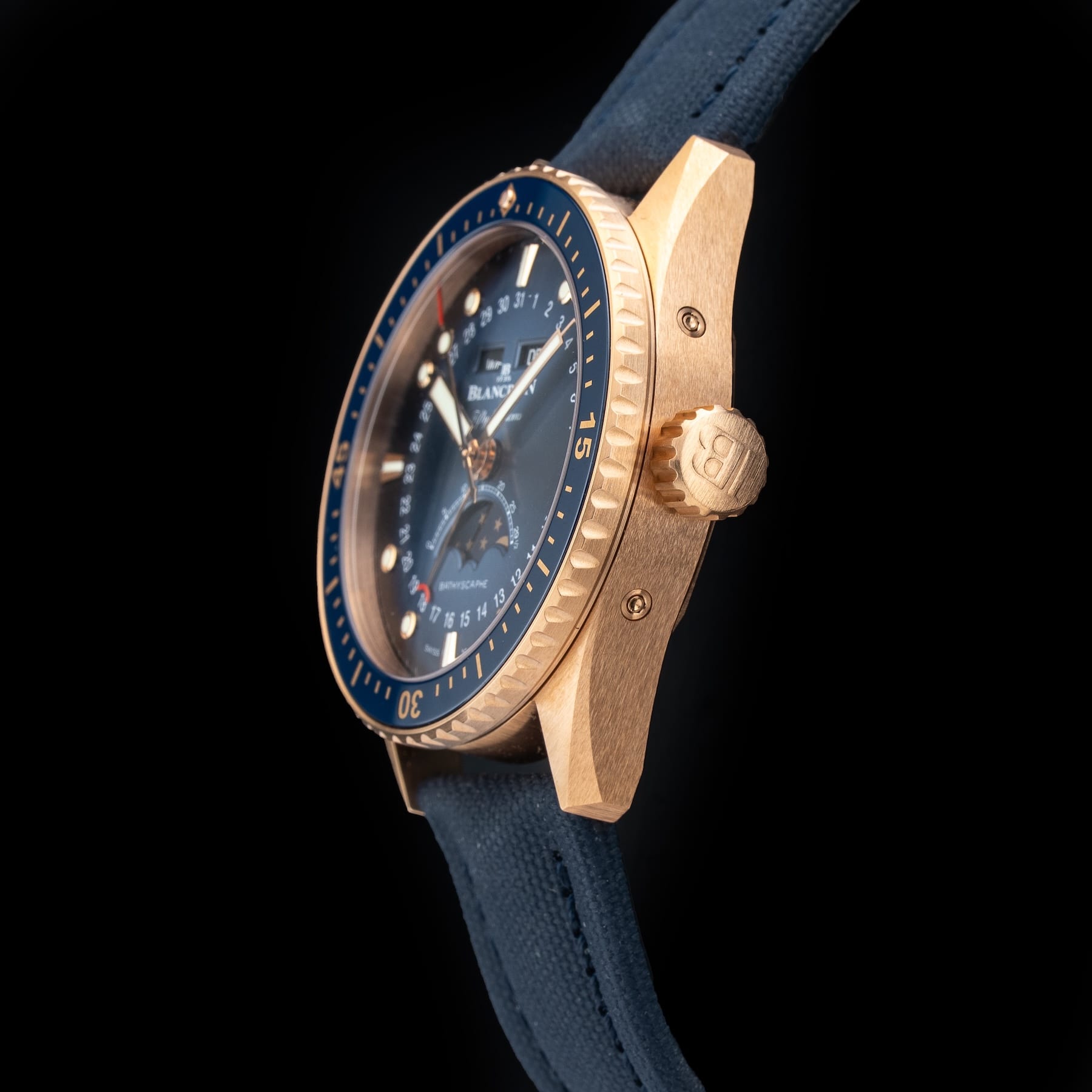 Blancpain Fifty Fathoms Bathyscaphe Complete Calendar Gold 5054 3640 O52A