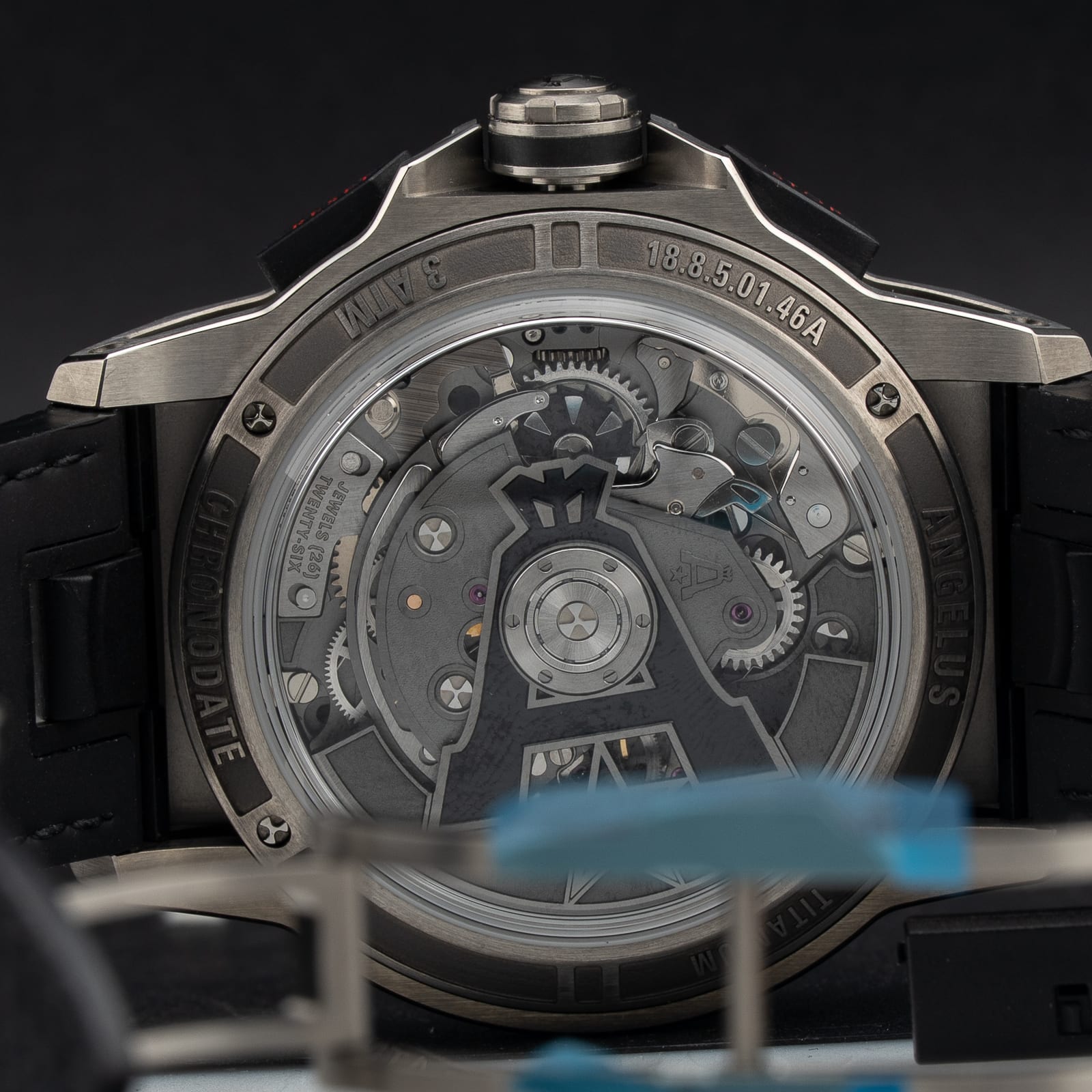 Angelus 0CDYF.B02A.K009B Chronodate Titanium Black