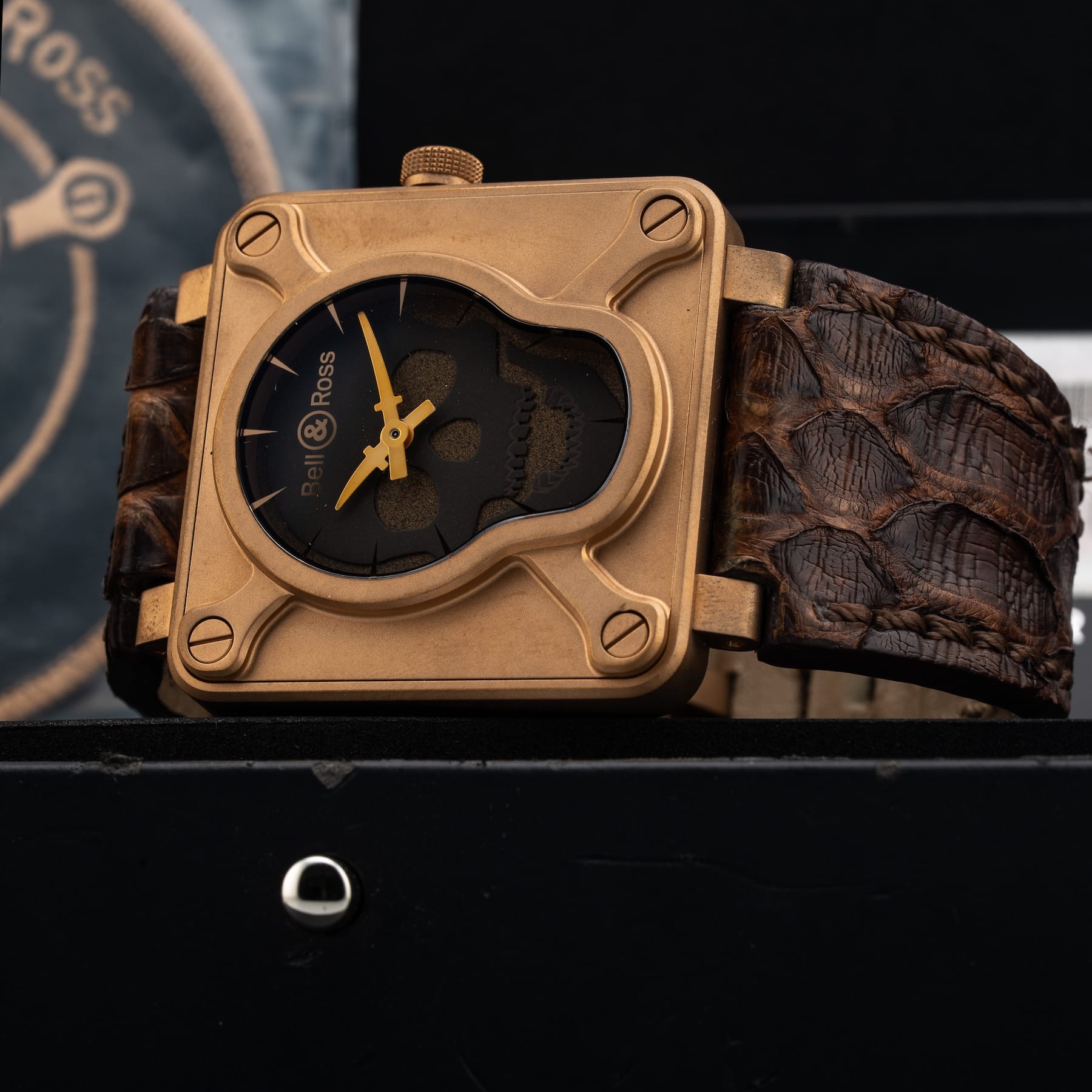 Bell & Ross BR 01 Skull Bronze BR0192-SKULL-BR