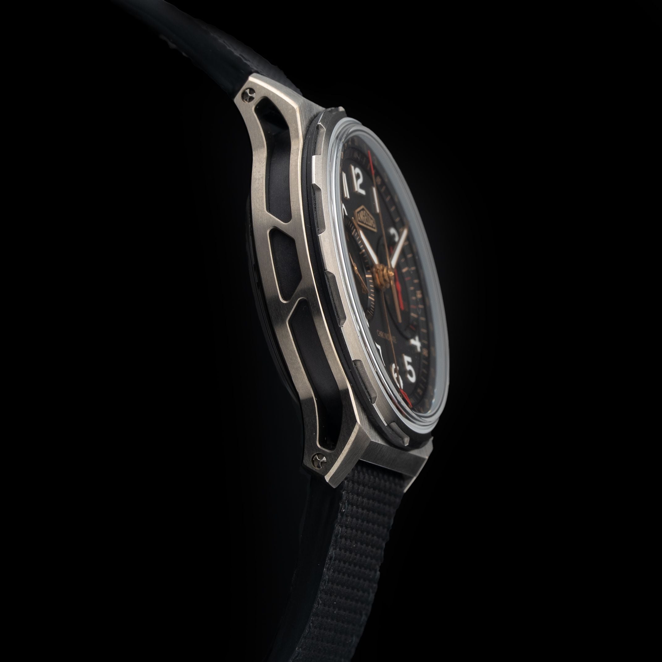 Angelus 0CDYF.B02A.K009B Chronodate Titanium Black