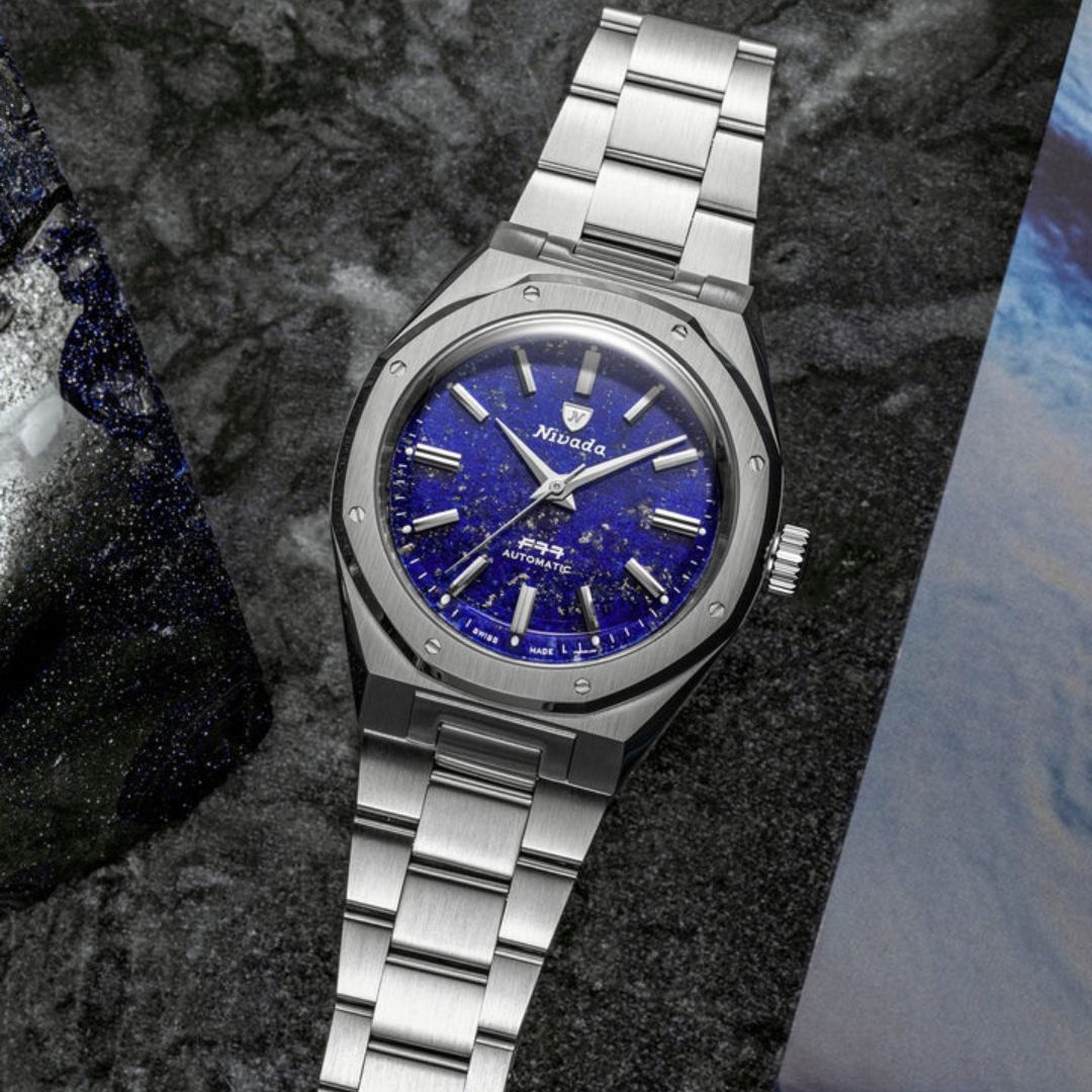 Nivada Grenchen F77 Lapis Lazuli MK2 38mm 68048A77