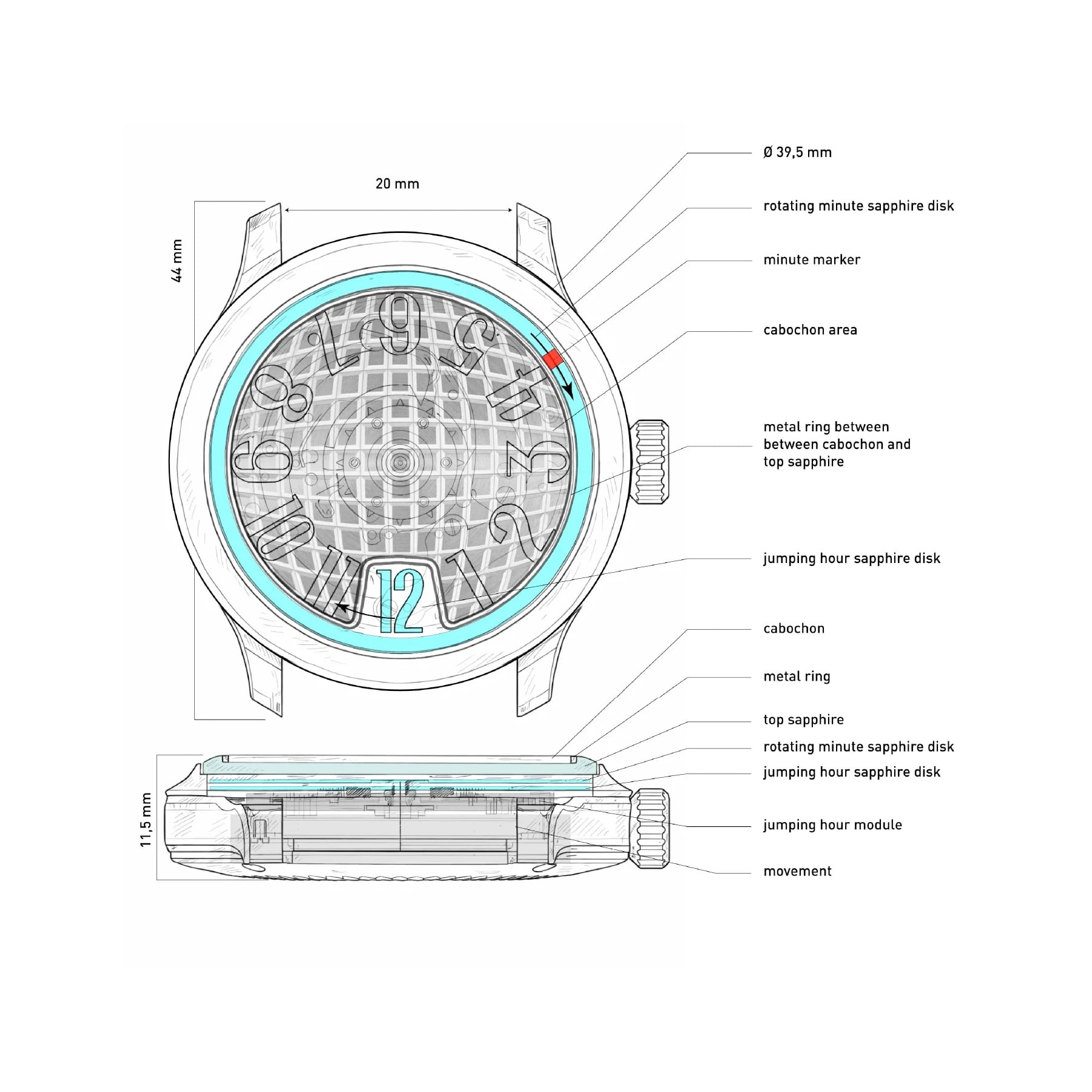 Sartory Billard SB10 Jumping Hour Disco Ball