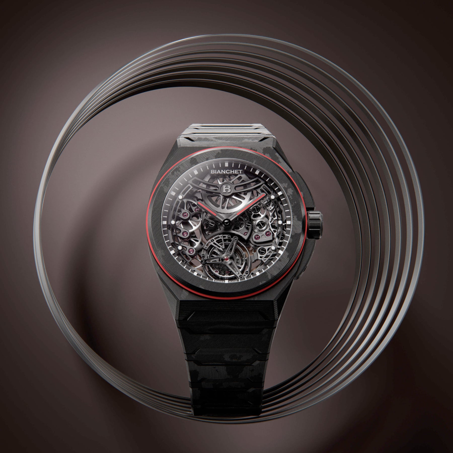Bianchet Ultrafino Rotondo Carbon Red