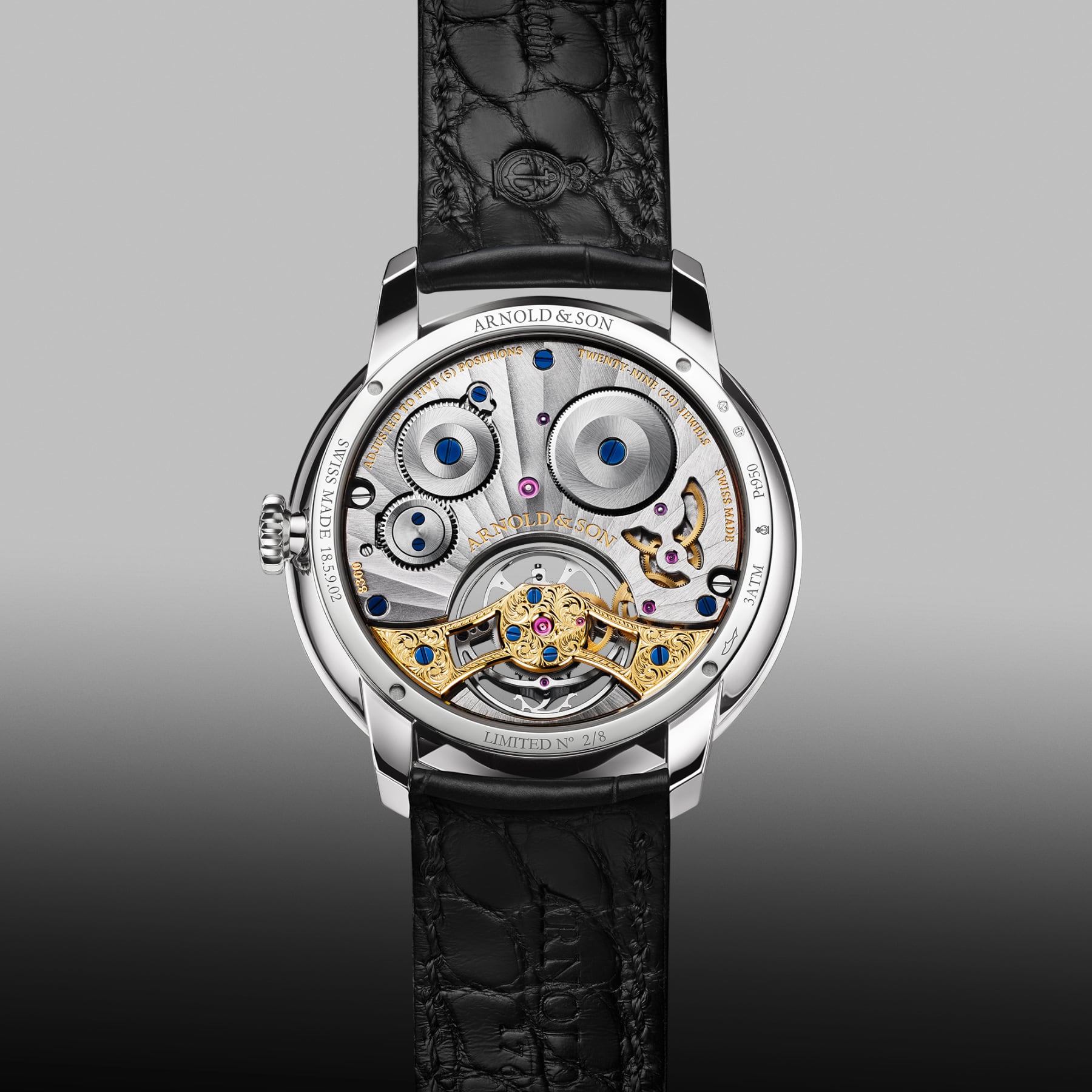 Arnold & Son Ultrathin Tourbillon Platinum Onyx