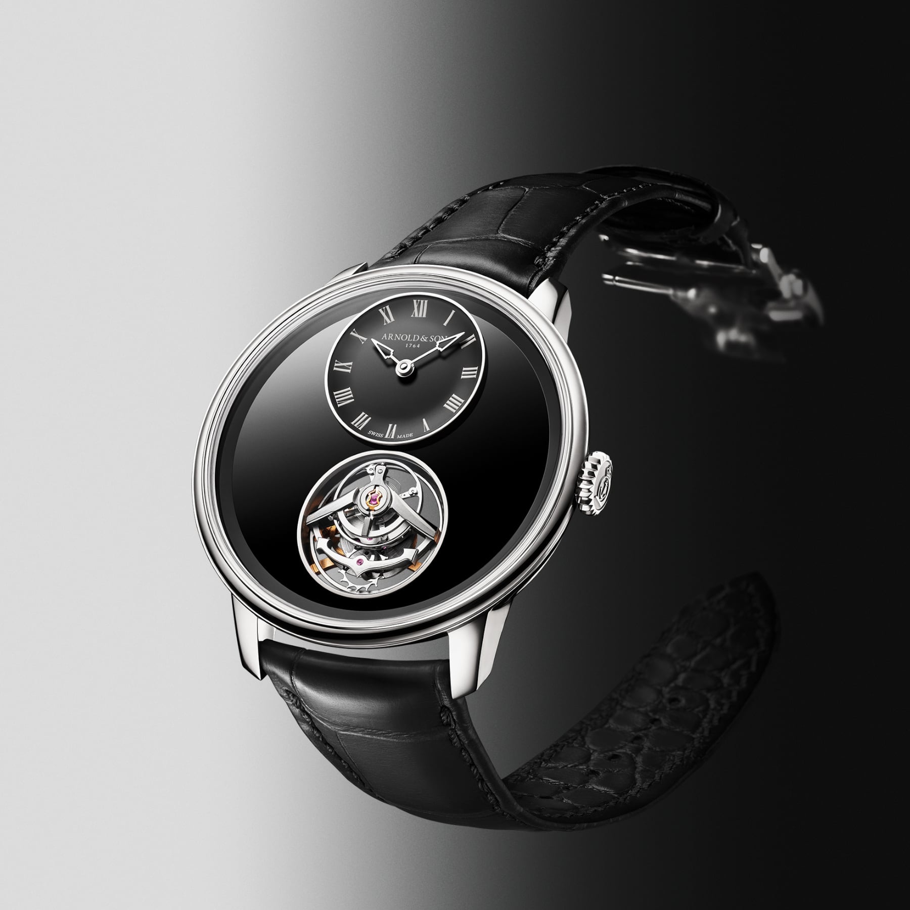 Arnold & Son Ultrathin Tourbillon Platinum Onyx