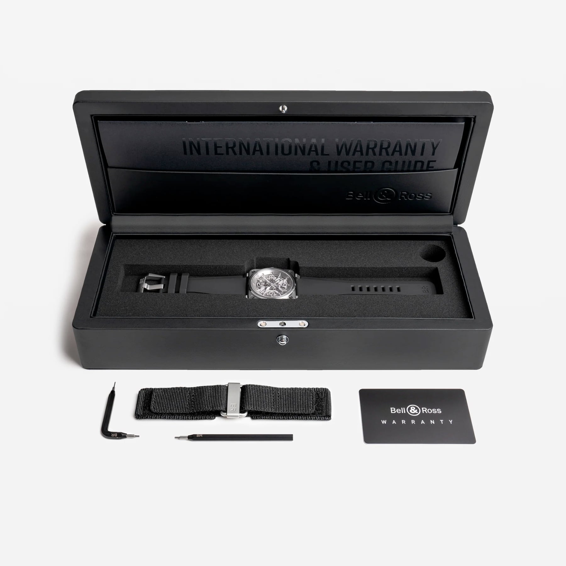 Bell & Ross BR-03 Skeleton Steel BR03A-BL-SKST/SRB