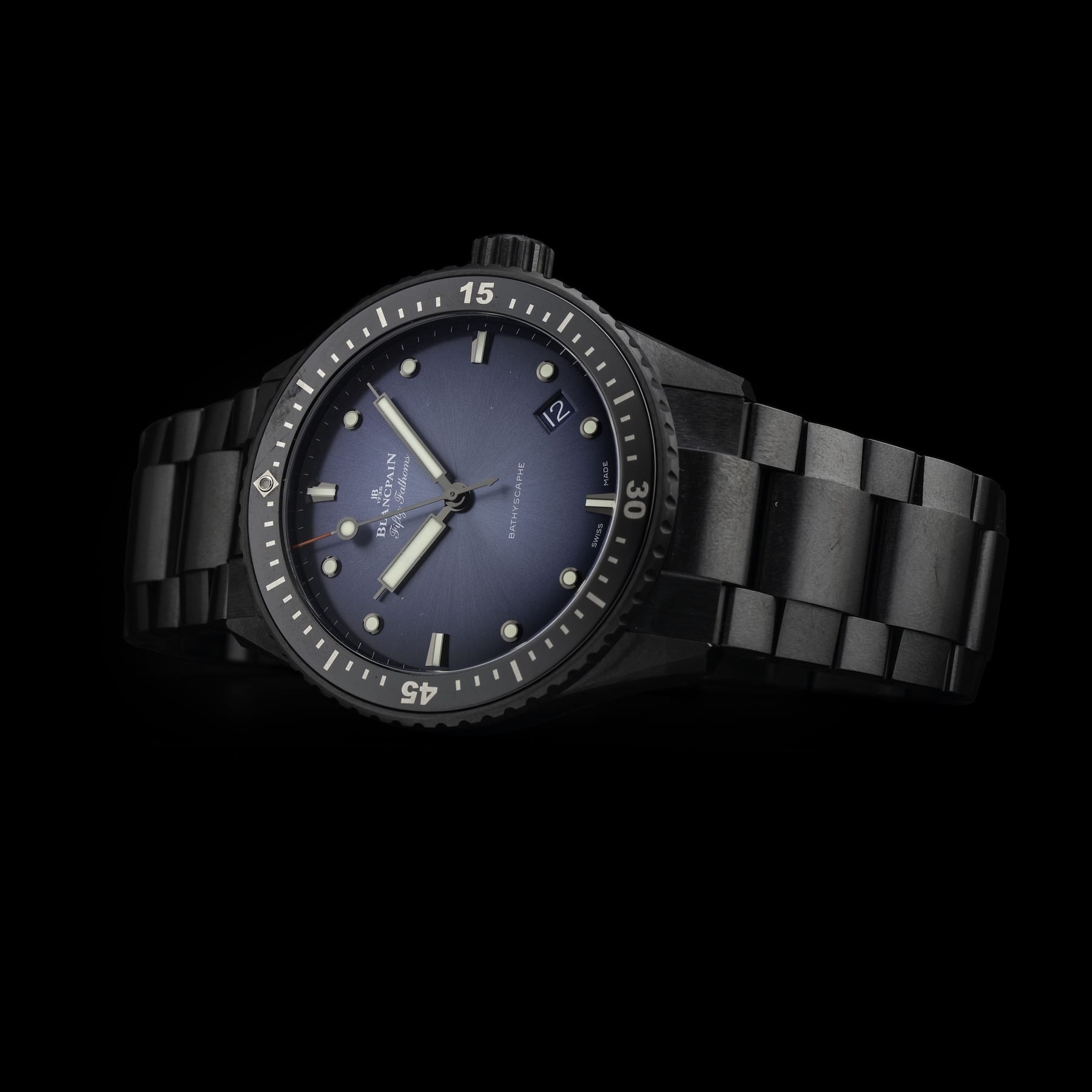 Blancpain 5000A 0140 01S Fifty Fathoms Bathyscaphe Automatic 43.6mm Blue Dial