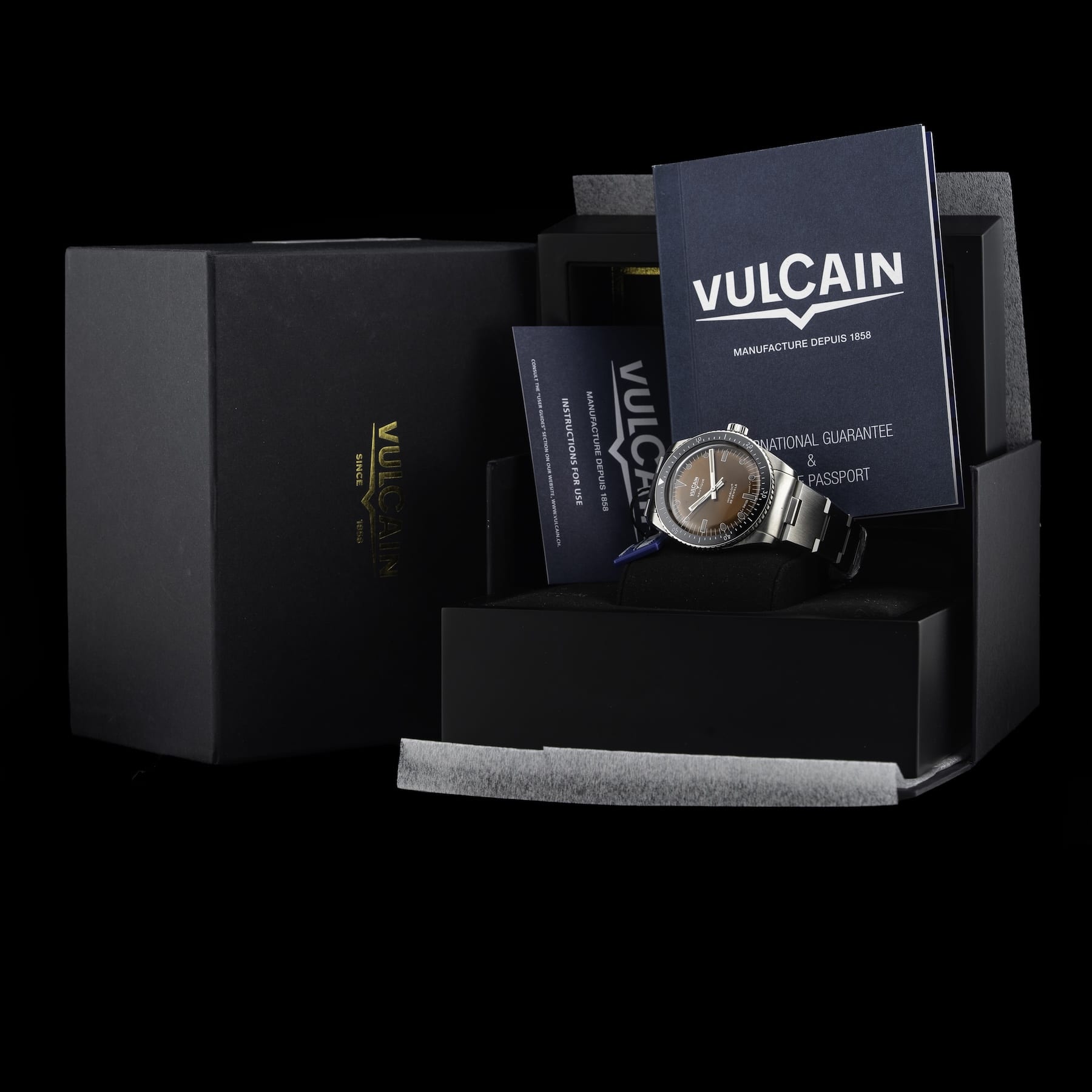 Vulcain 660170A47.BHM286 Skindiver Nautique Brown Dial
