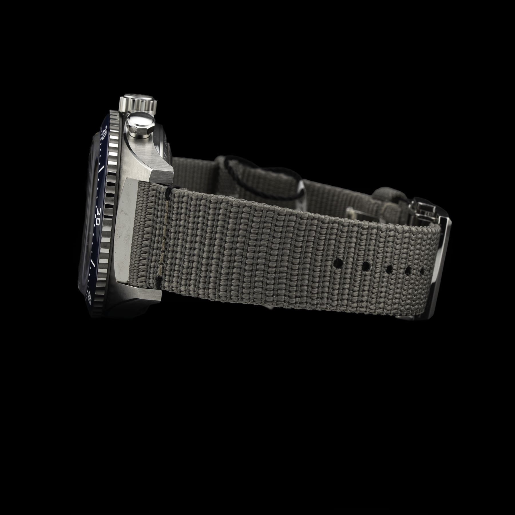 Glashütte Original SeaQ Chronograph Blue Dial on Grey Strap 1-37-23-02-81-34
