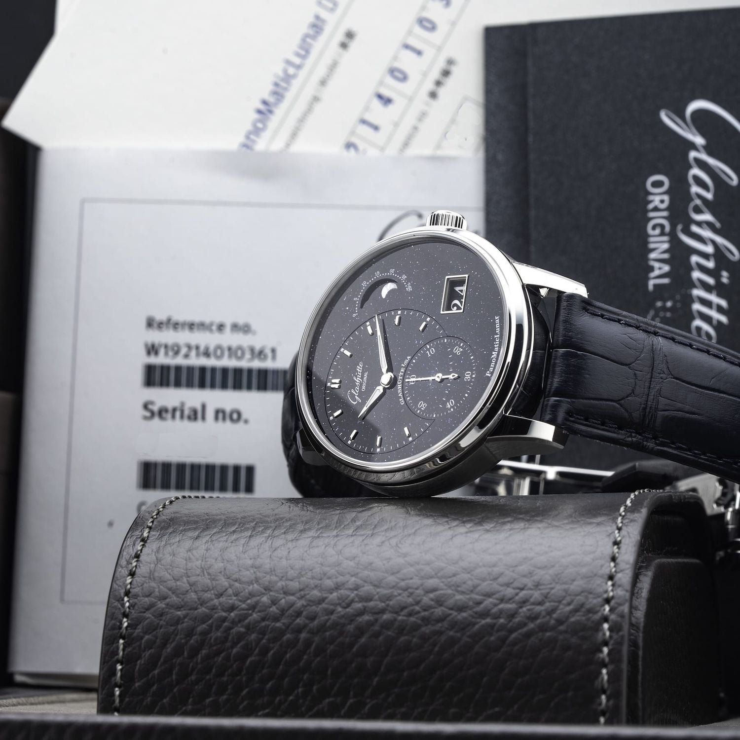 Glashütte Original PanoMaticLunar on Leather Strap 1-92-14-01-03-61