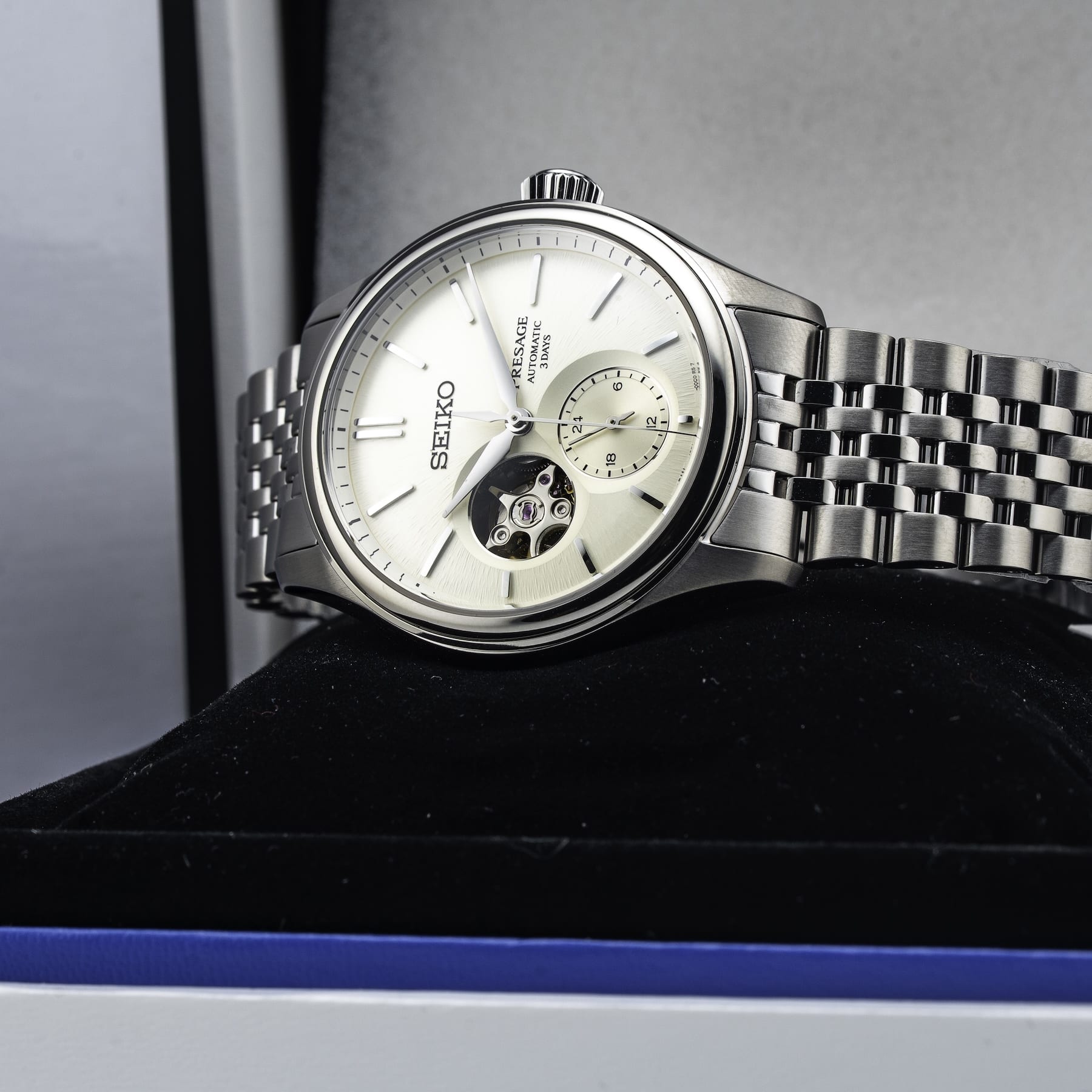 Seiko Presage SPB469 Classic Semi-Skeleton Shiroiro