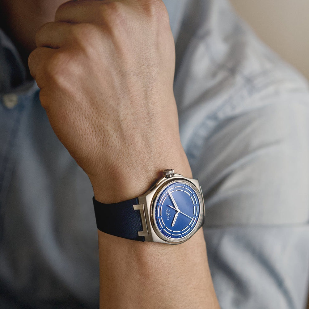 Czapek Antarctique Titanium Dark Sector Cosmic Blue
