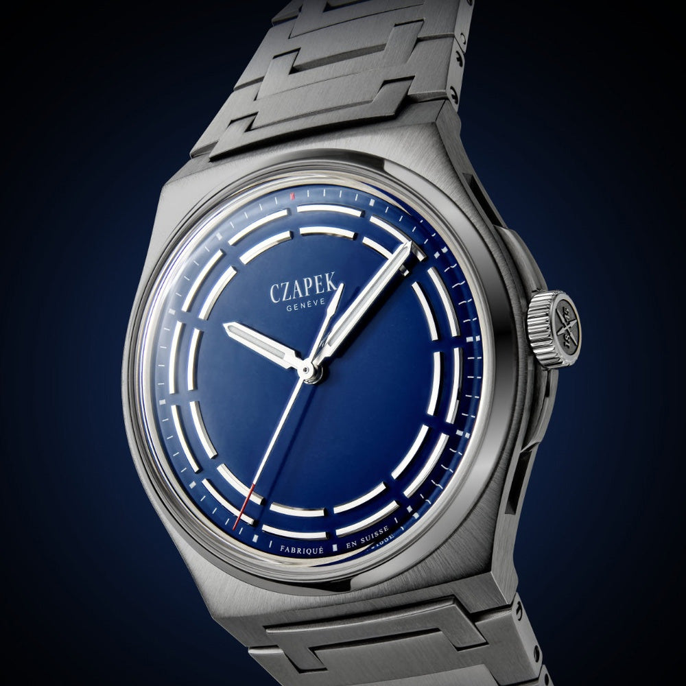 Czapek Antarctique Titanium Dark Sector Cosmic Blue