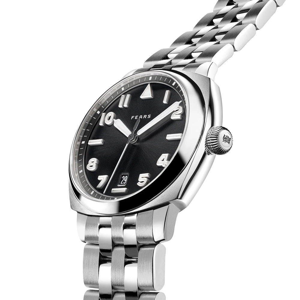 Fears Brunswick 40 Filton Raven Black on Bracelet
