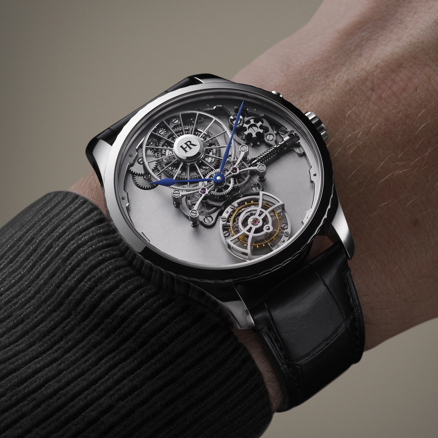 Haute Rive Honoris Meccanica Rhodium Steel