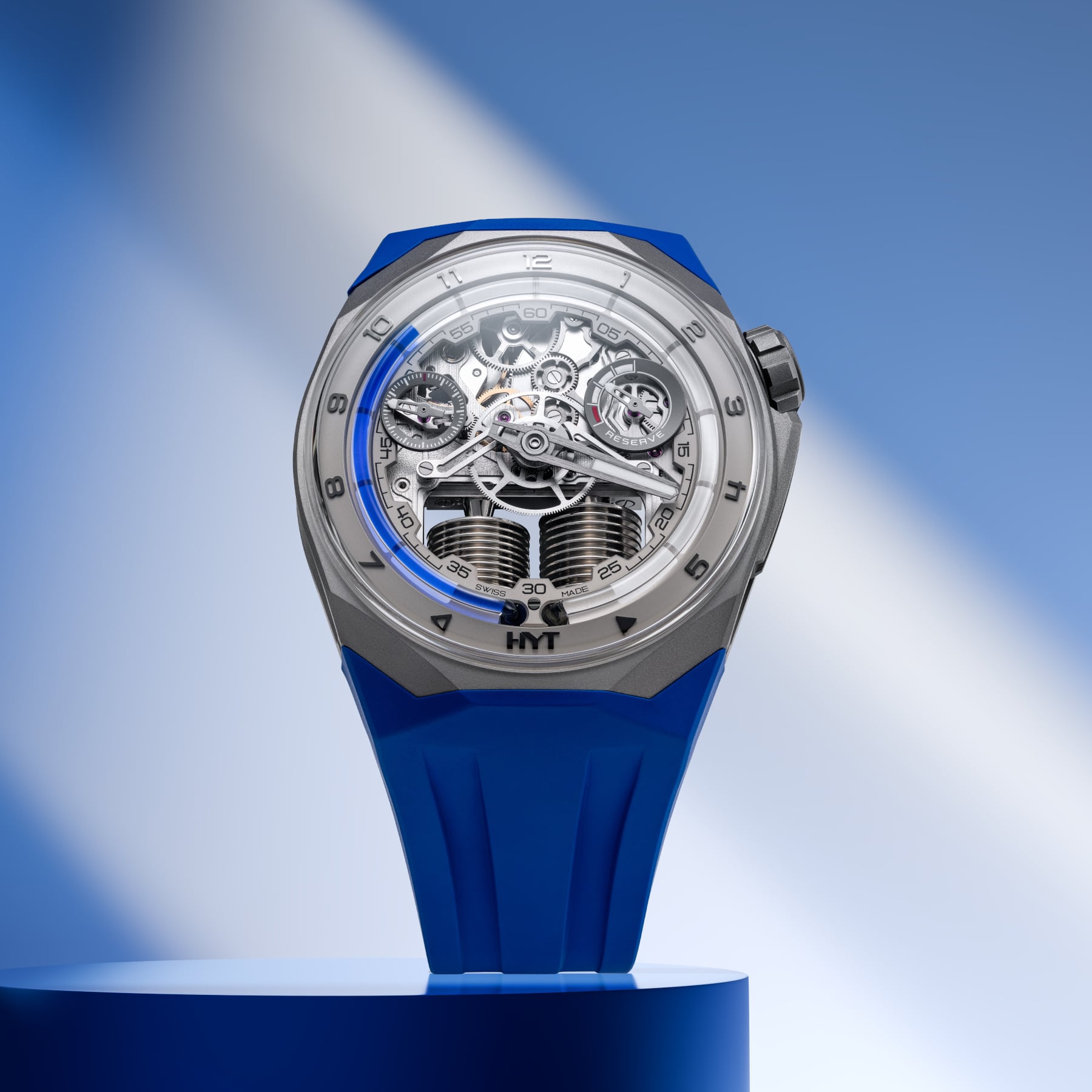 HYT S1 Beadblasted Titanium Blue