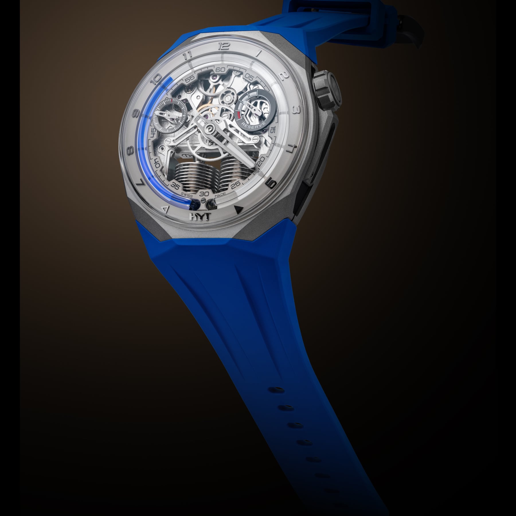 HYT S1 Beadblasted Titanium Blue