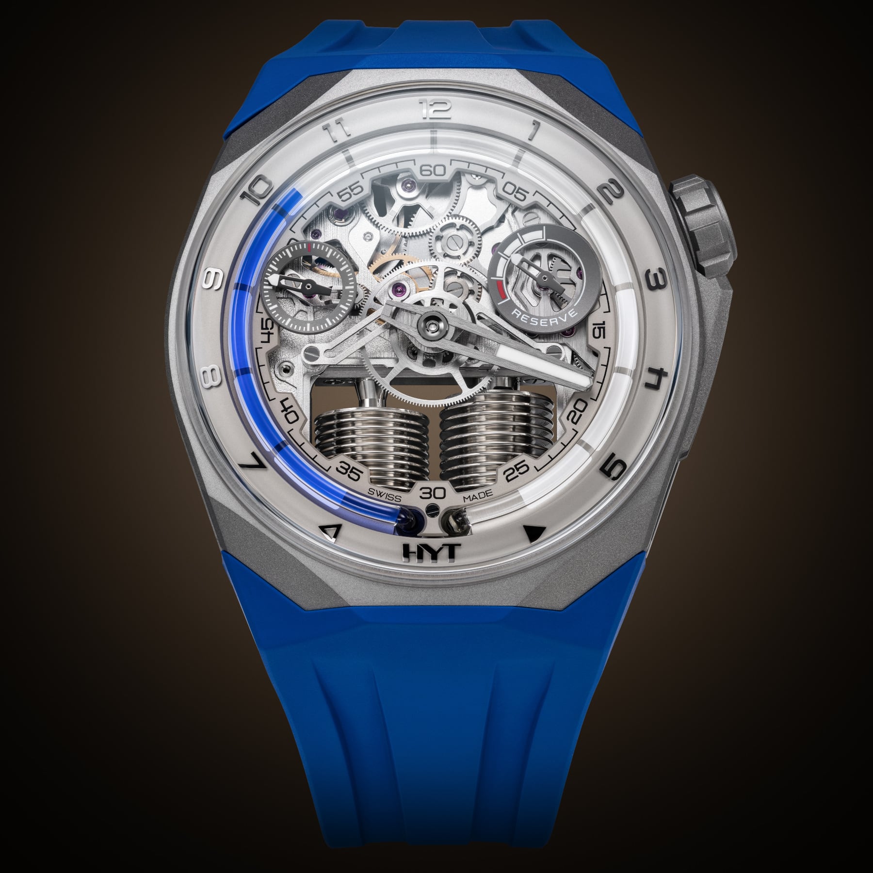 HYT S1 Beadblasted Titanium Blue