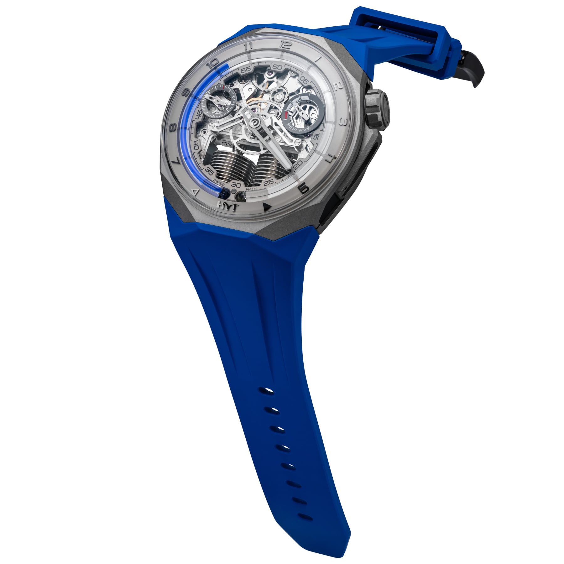 HYT S1 Beadblasted Titanium Blue