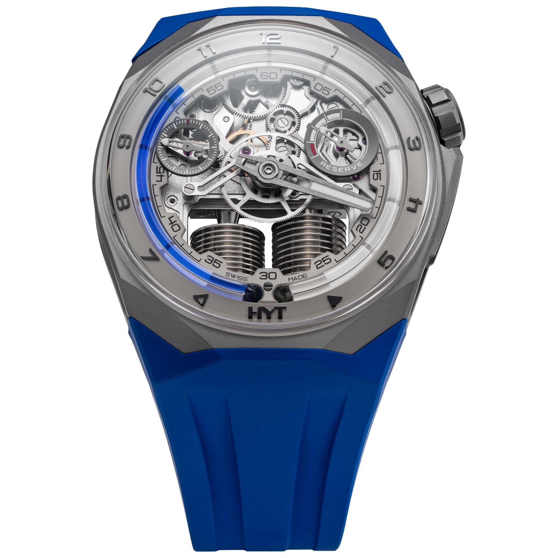 HYT S1 Beadblasted Titanium Blue