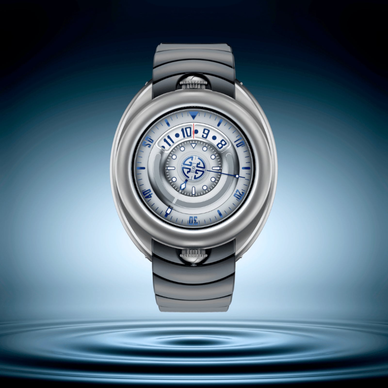 Gaga Laboratorio Aqualab Silver Grey and Blue AQ02-01