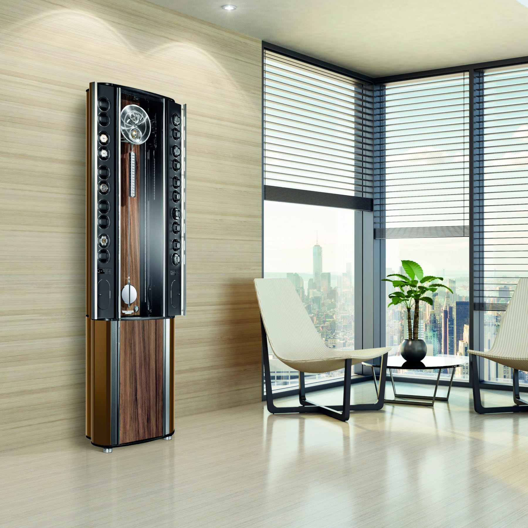 Buben & Zorweg Grande Infinity Black Eucalyptus Grey - Watch & Jewellery Safe