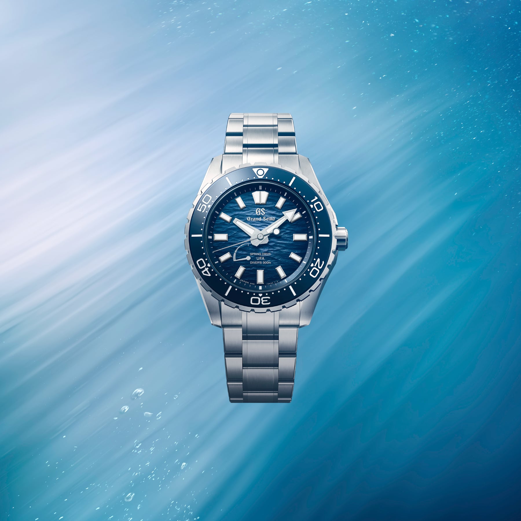 Grand Seiko SLGB023 Spring Drive U.F.A. Ushio 300 Diver Blue