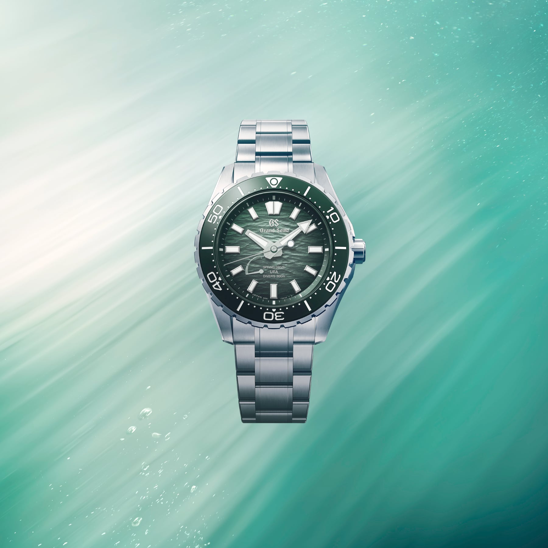 Grand Seiko SLGB025 Spring Drive U.F.A. Ushio 300 Diver Green