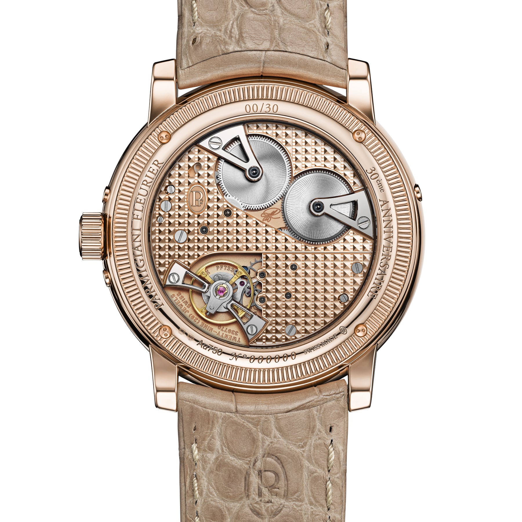 Parmigiani Fleurier Toric Quantieme Perpetuel Rose Gold Hammered Dial
