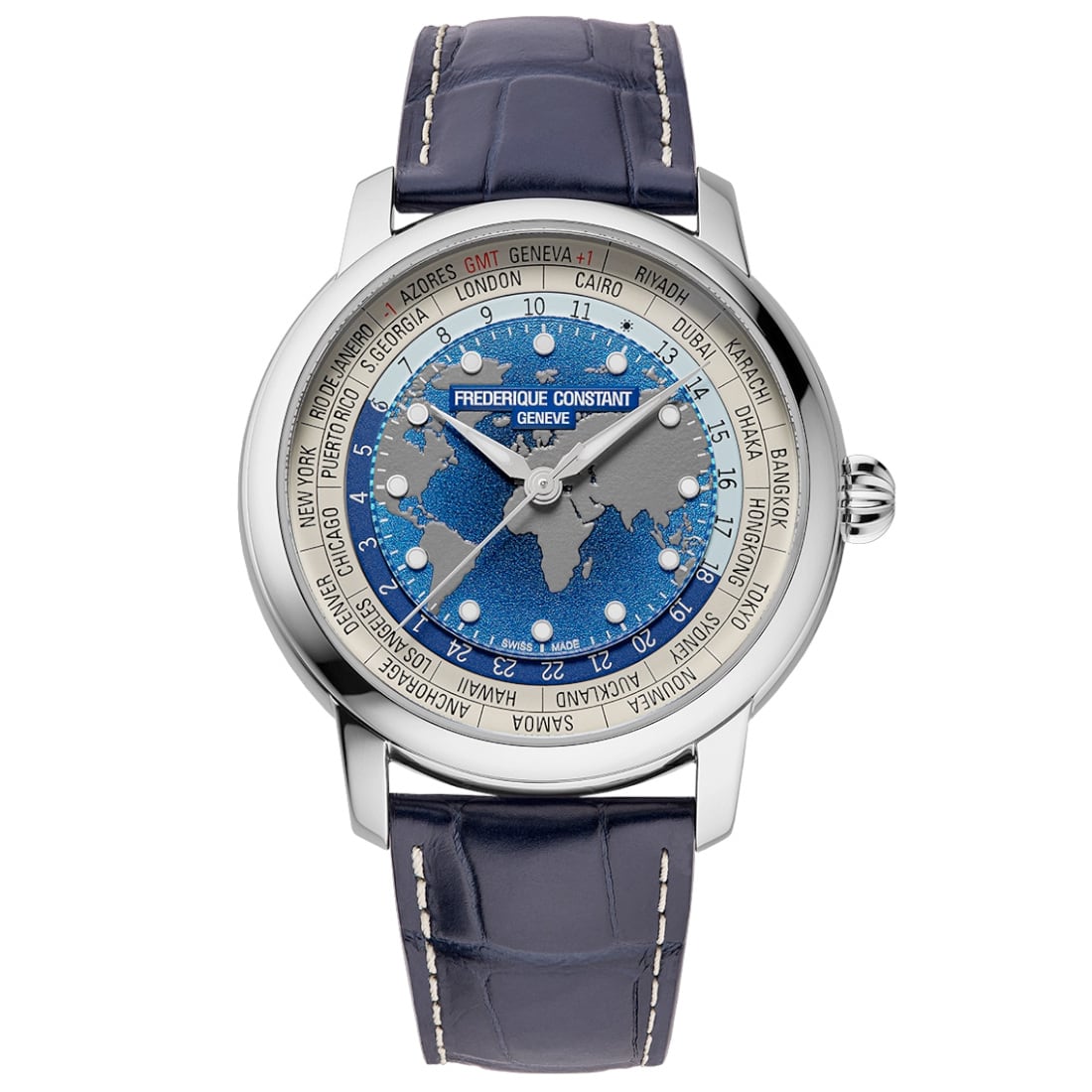 Frederique Constant Manufacture Classic Worldtimer FC-719BLW3H6