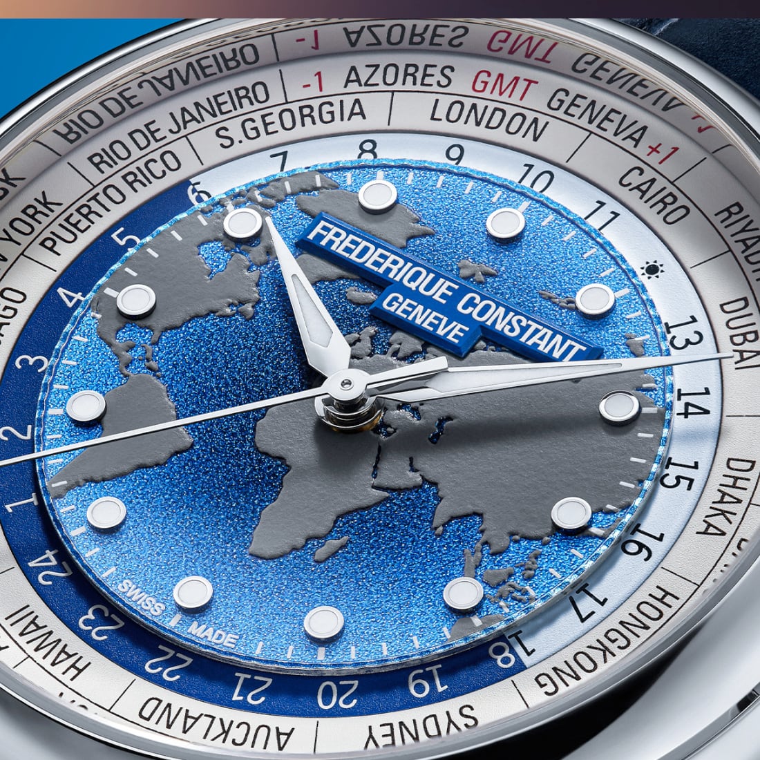 Frederique Constant Manufacture Classic Worldtimer FC-719BLW3H6