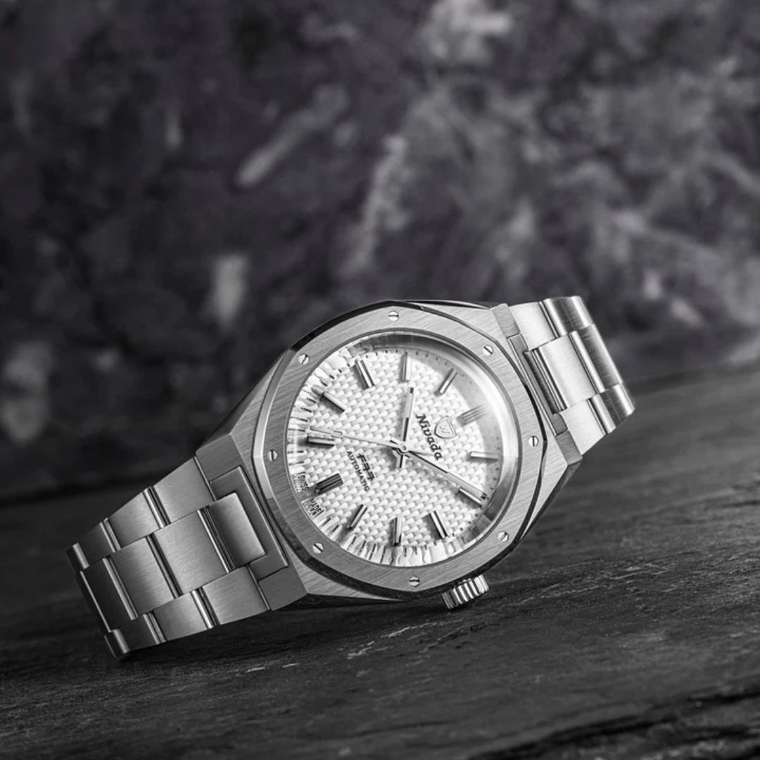 Nivada Grenchen F77 White MK2 38mm No Date 68046A77