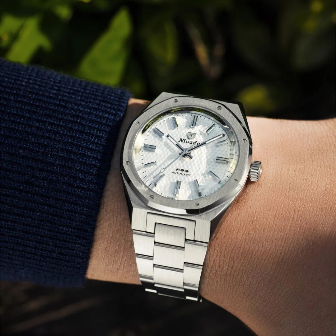 Nivada Grenchen F77 White MK2 38mm No Date 68046A77