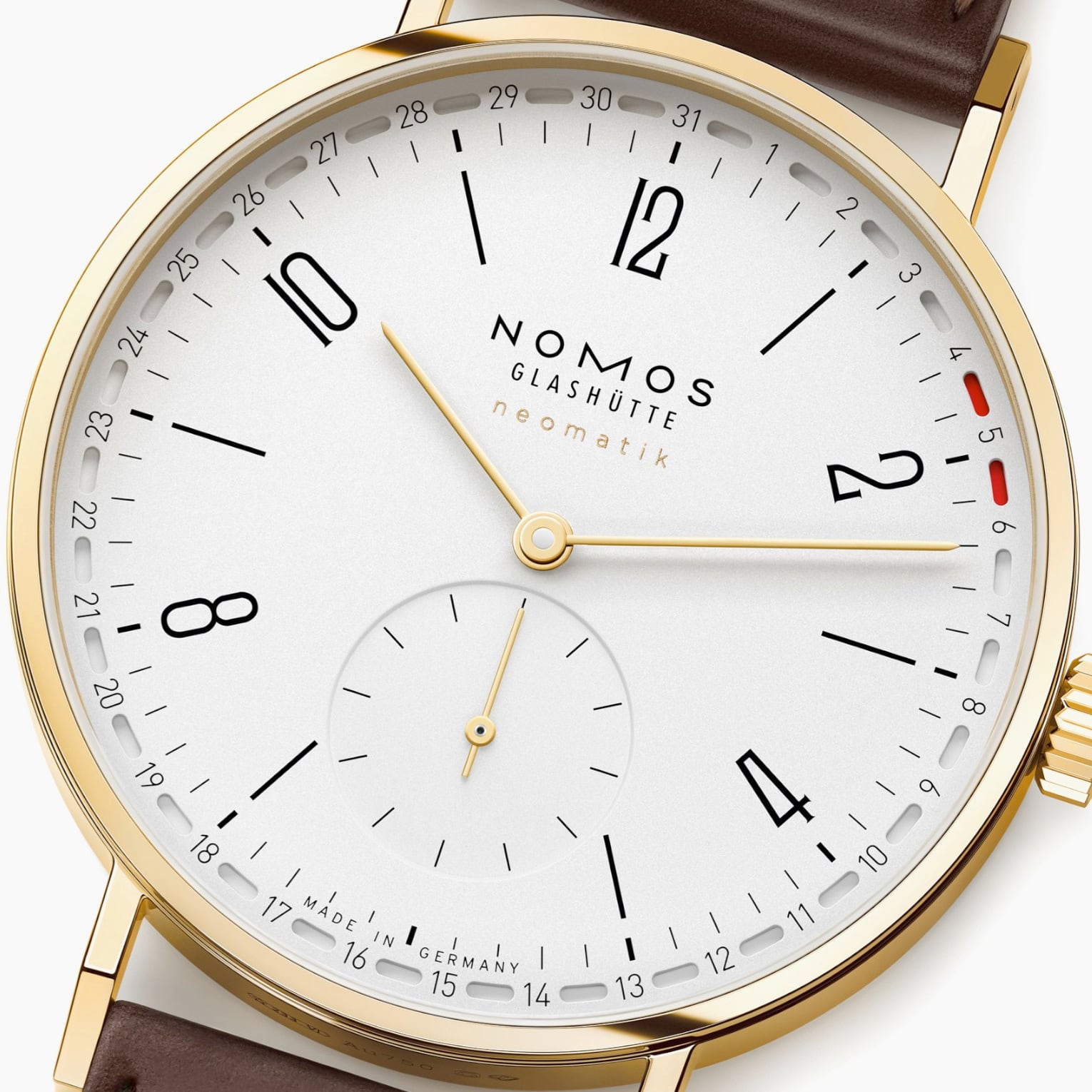 NOMOS Glashütte Tangente Gold Neomatik 38 Update Doré