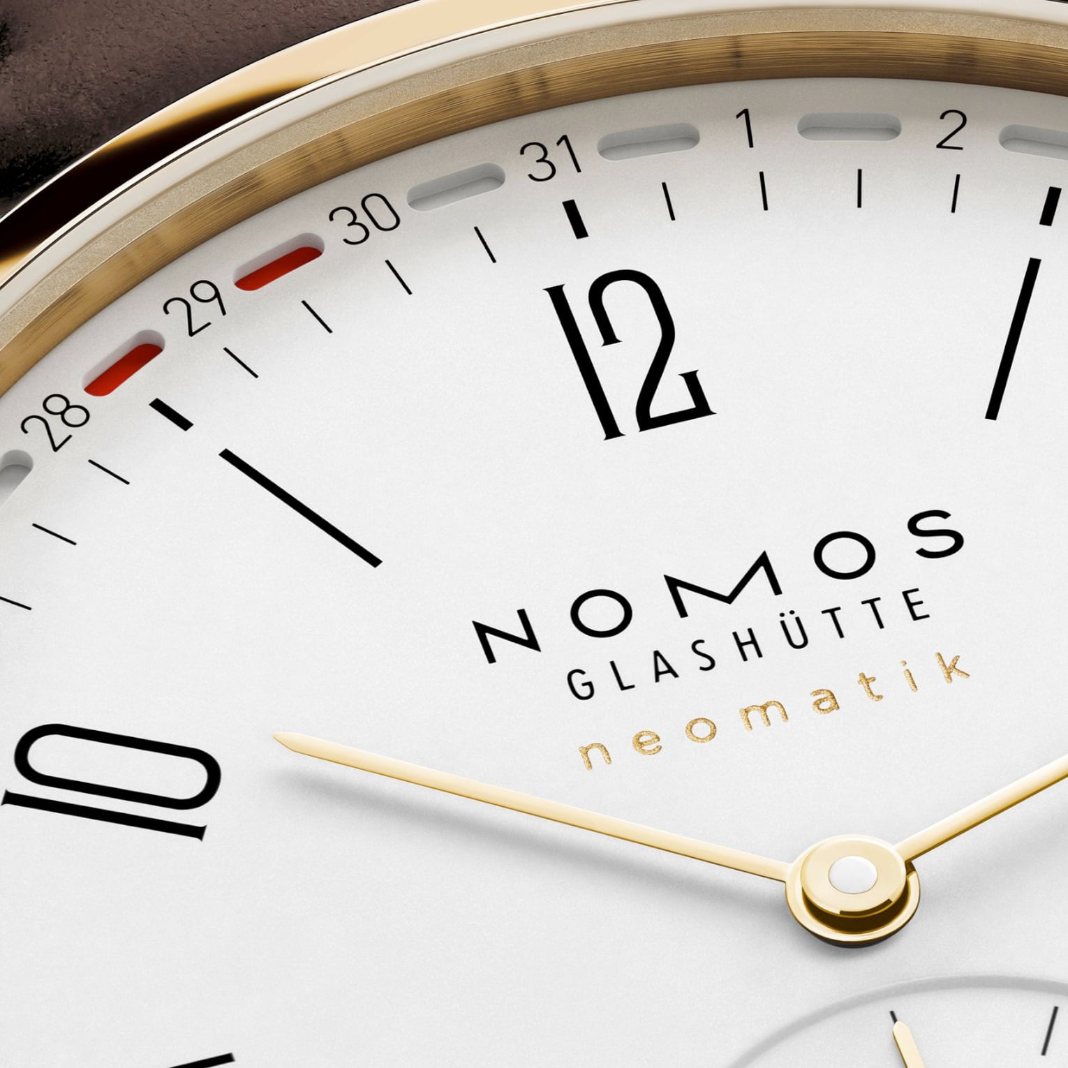 NOMOS Glashütte Tangente Gold Neomatik 38 Update Doré