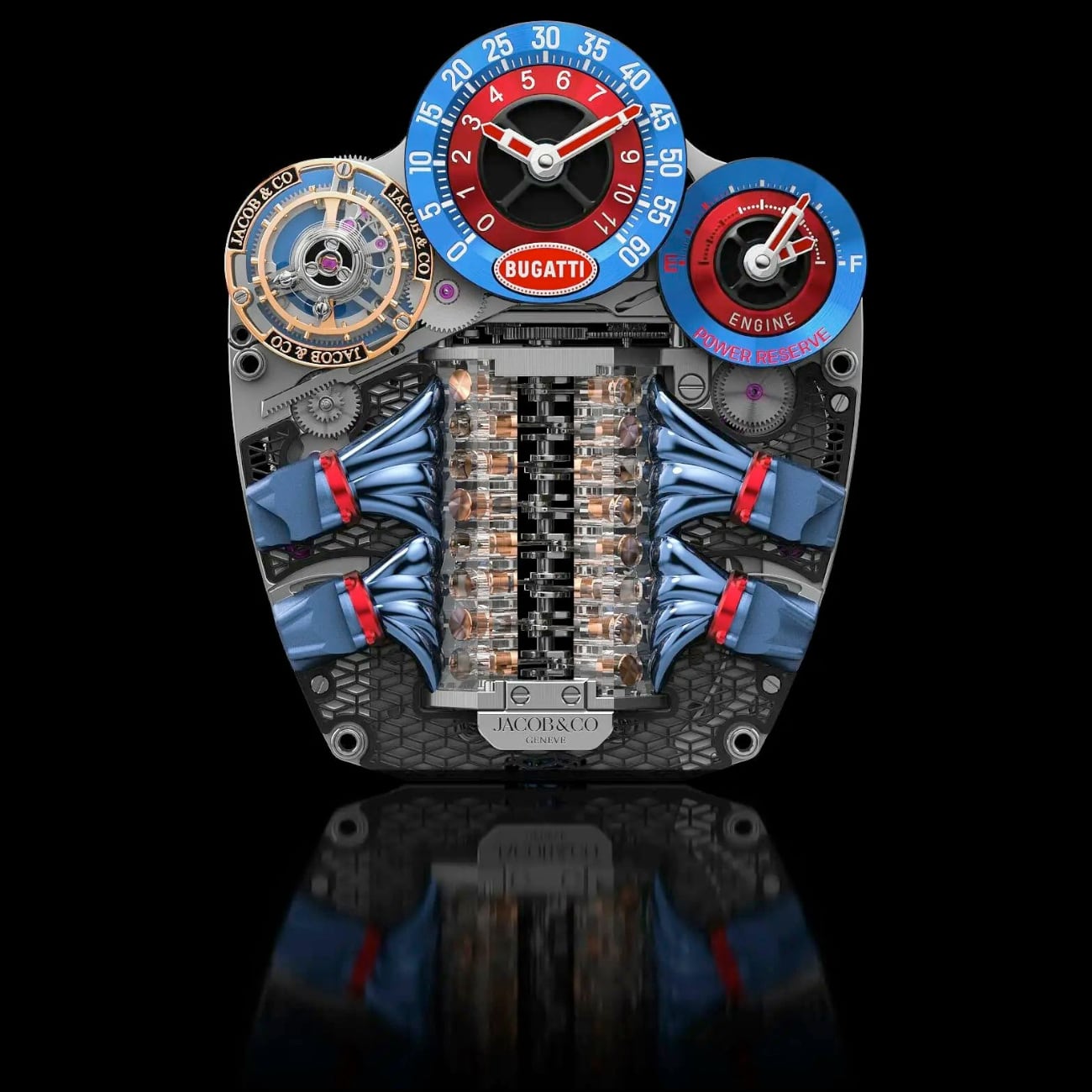 Jacob & Co. Bugatti Tourbillon Blue PVD Titanium