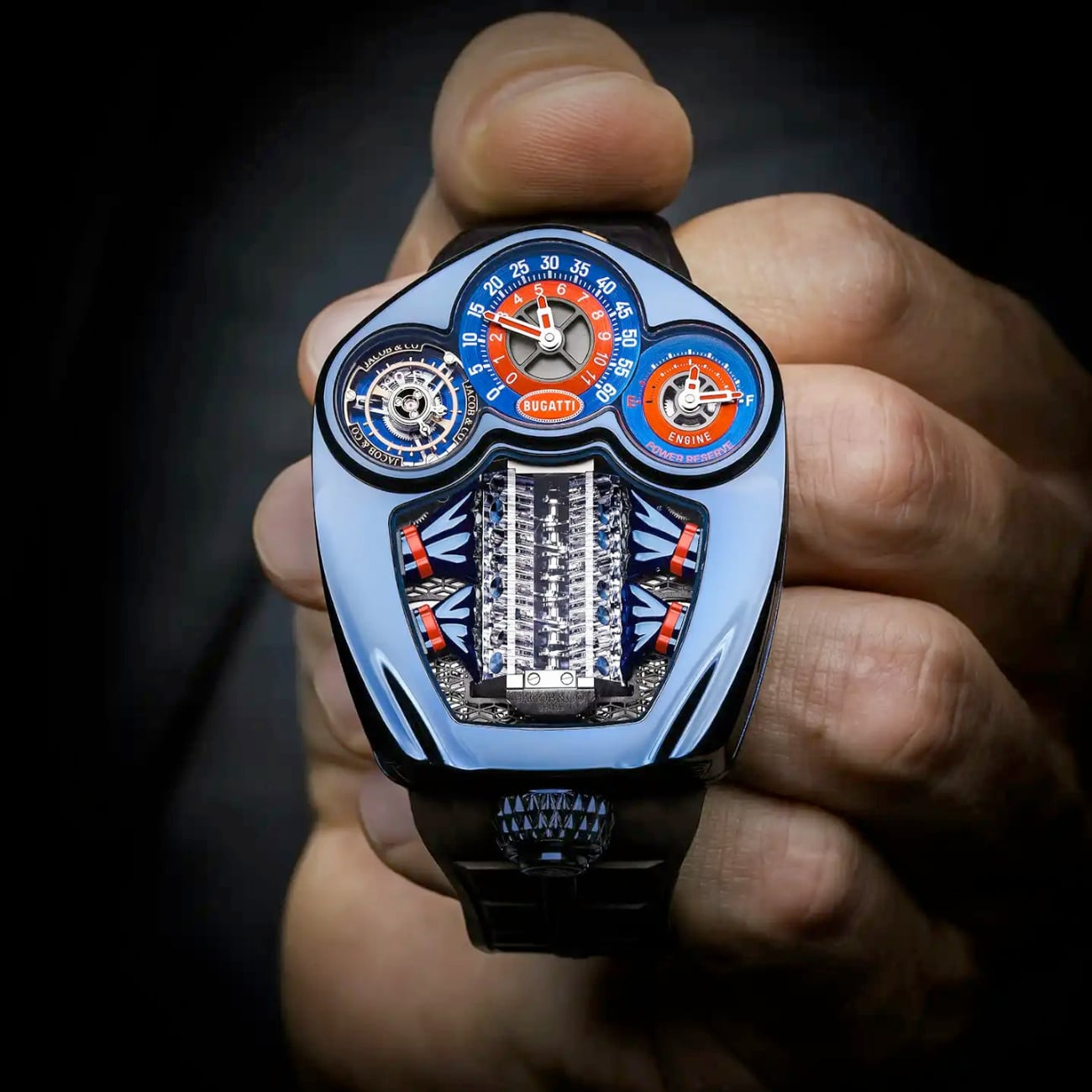 Jacob & Co. Bugatti Tourbillon Blue PVD Titanium