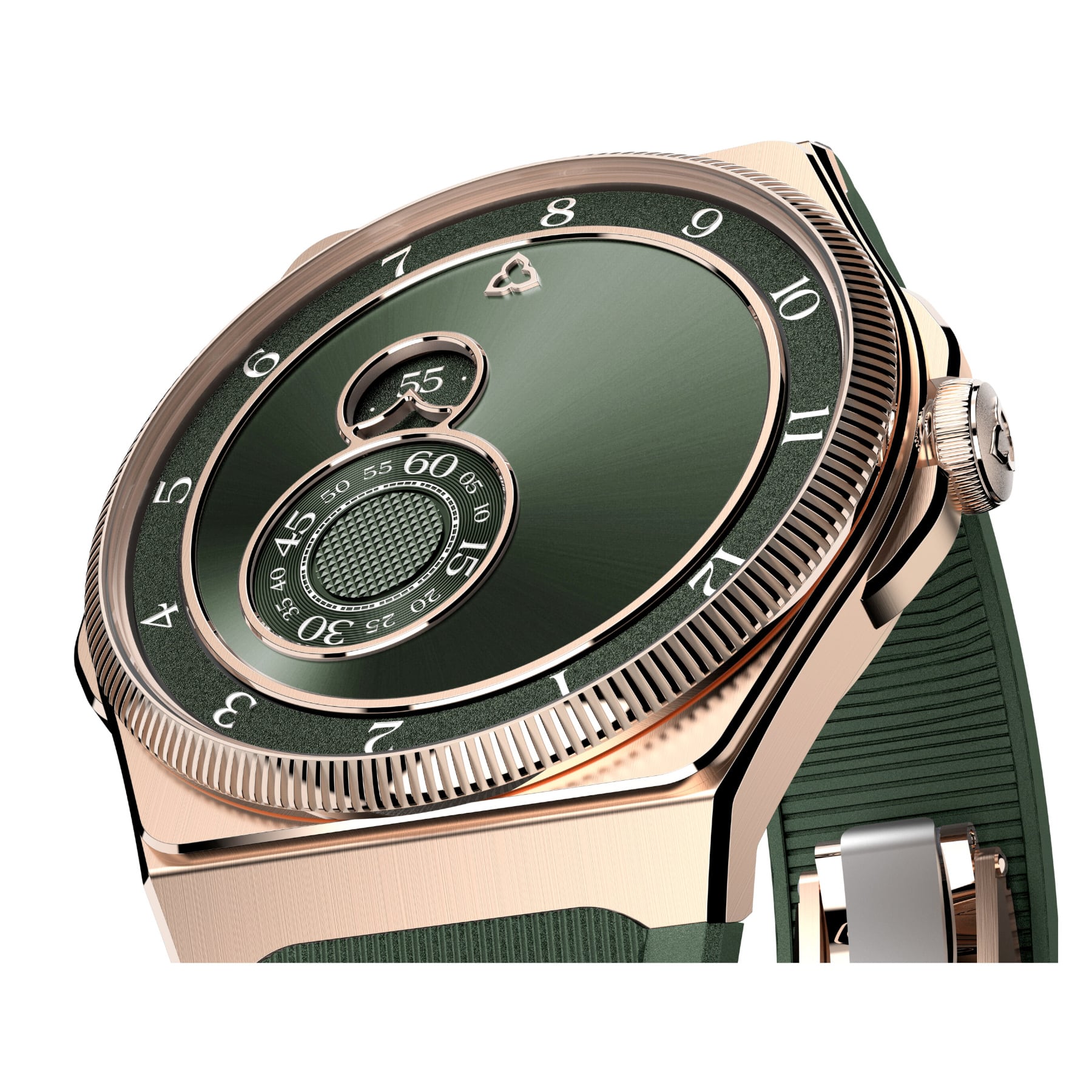 Trilobe Trente-Deux Sunray Green Rose Gold